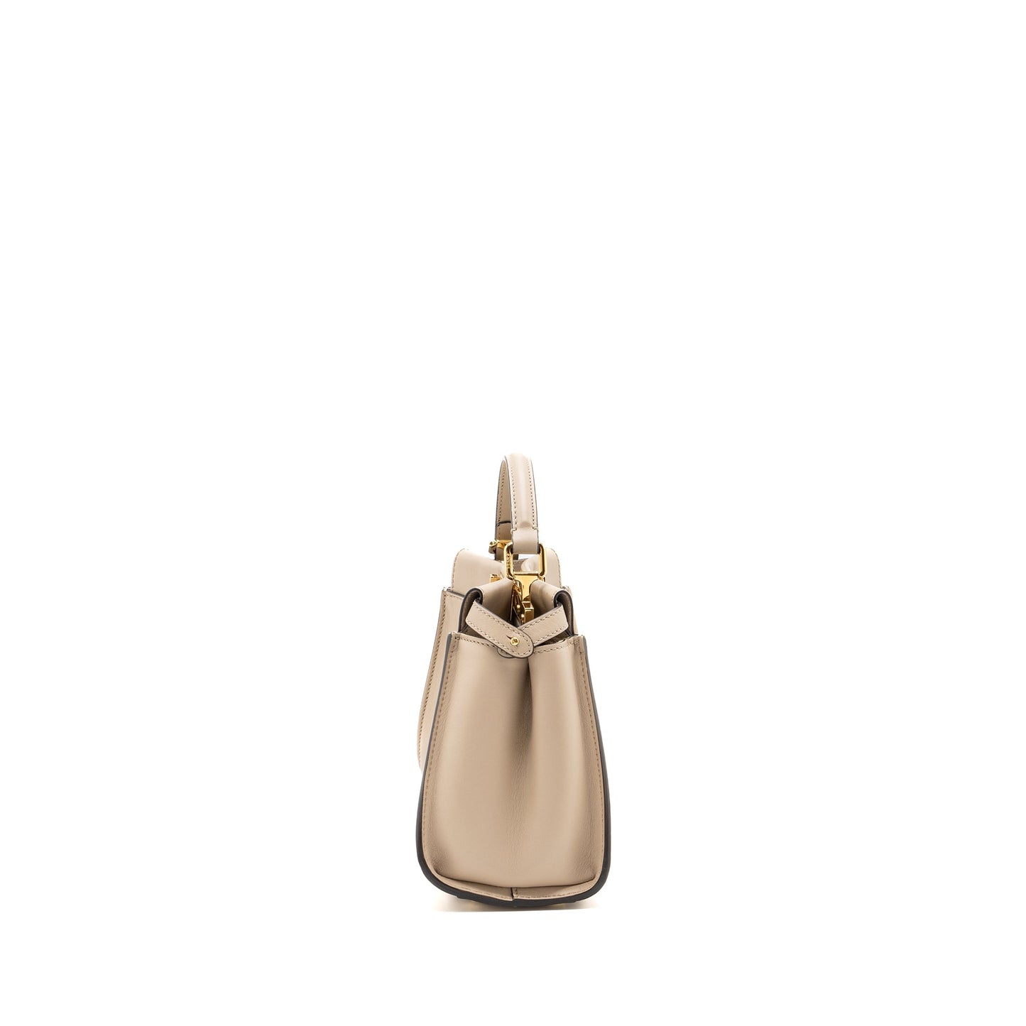 Fendi Peekaboo Mini Calfskin Beige GHW