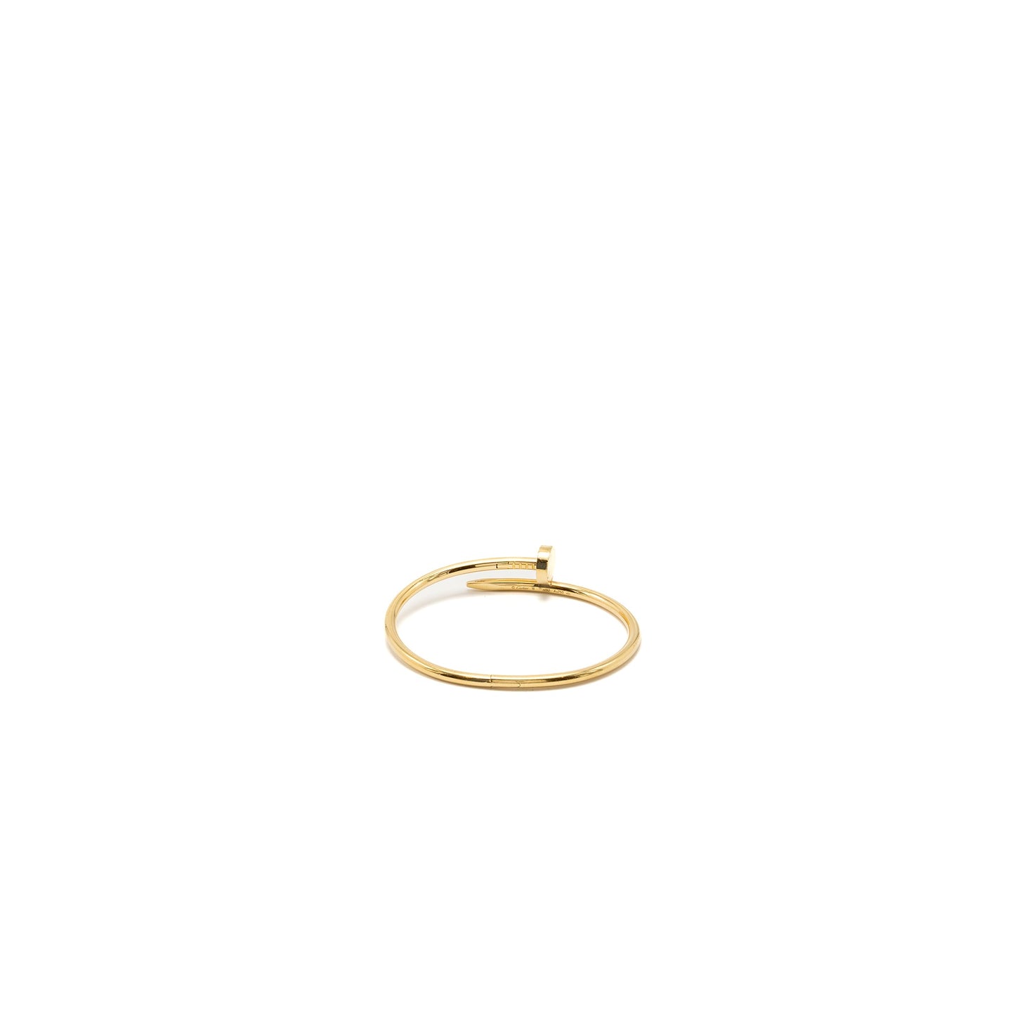 Cartier size 18 juste un clou bracelet yellow gold