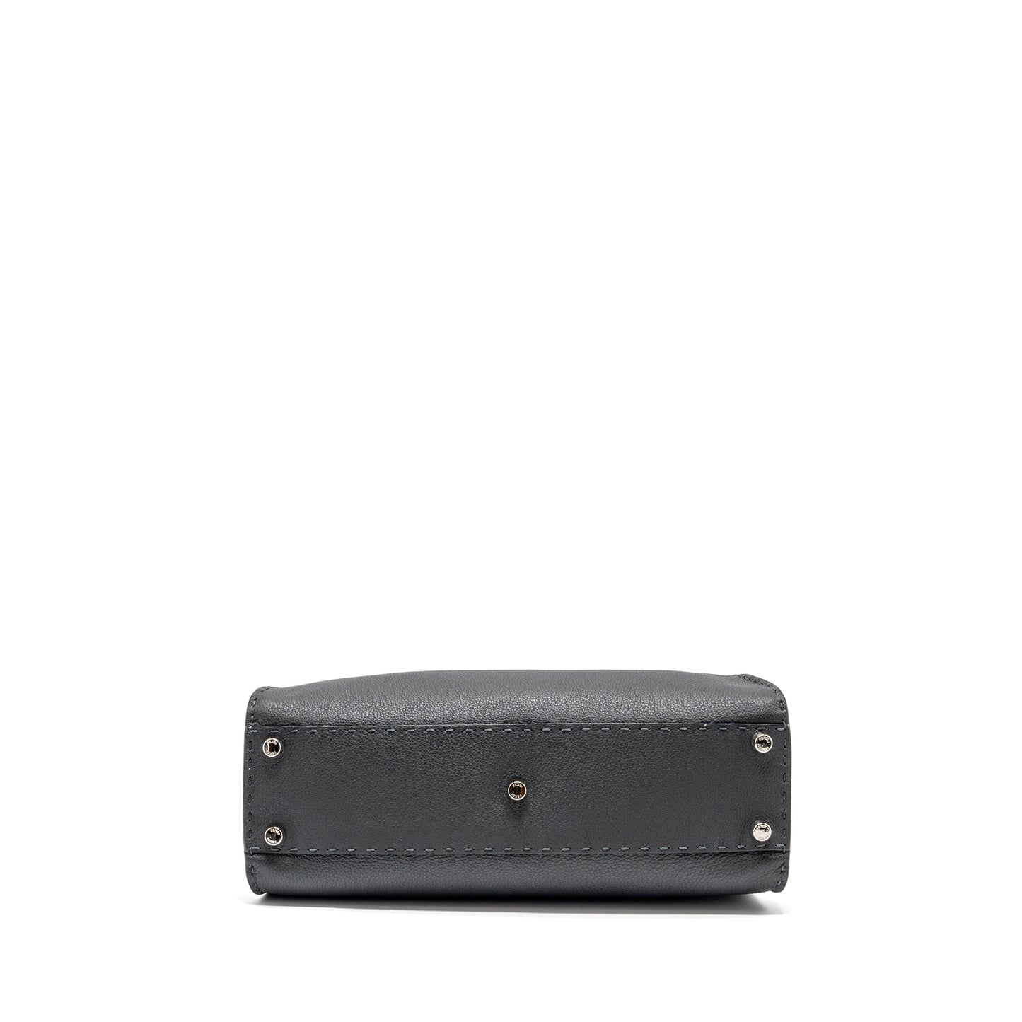 Fendi Medium Peekaboo Bag Selleria Leather Black SHW
