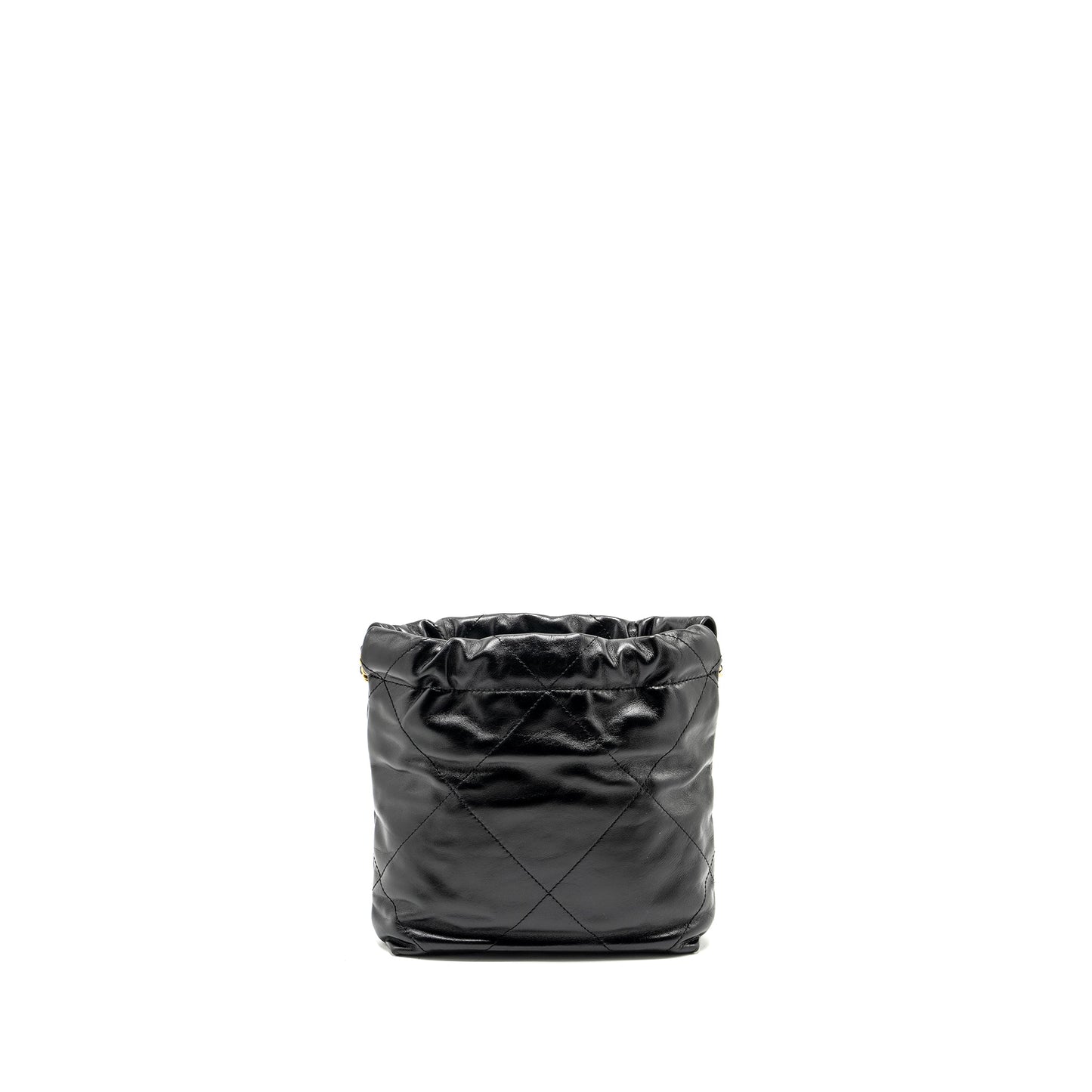 Chanel Mini 22 Bag Shiny Calfskin Black GHW (microchip)