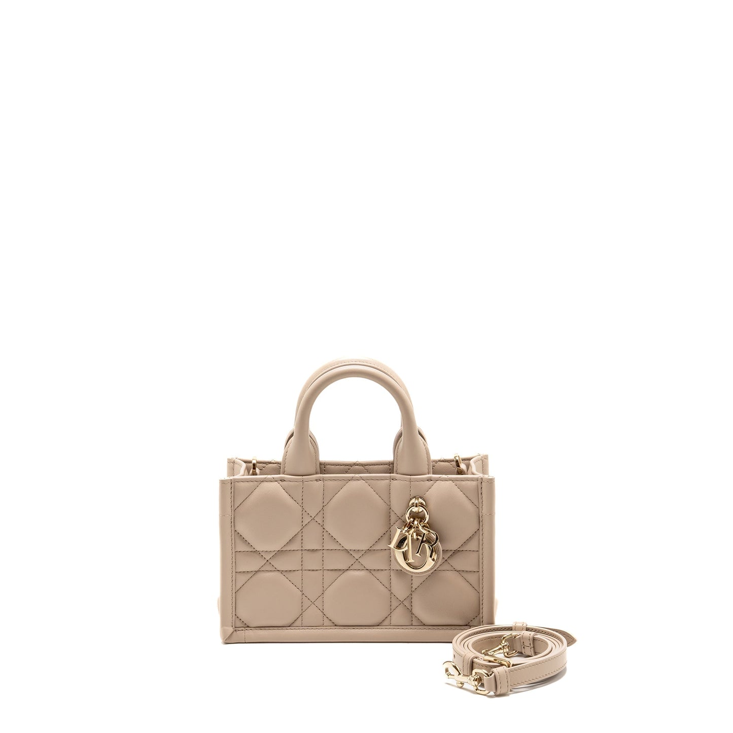 Luxury Dior Luxury Dioramour Mini Luxury Dior Book Tote Macrocannage Calfskin Powder Beige LGHW