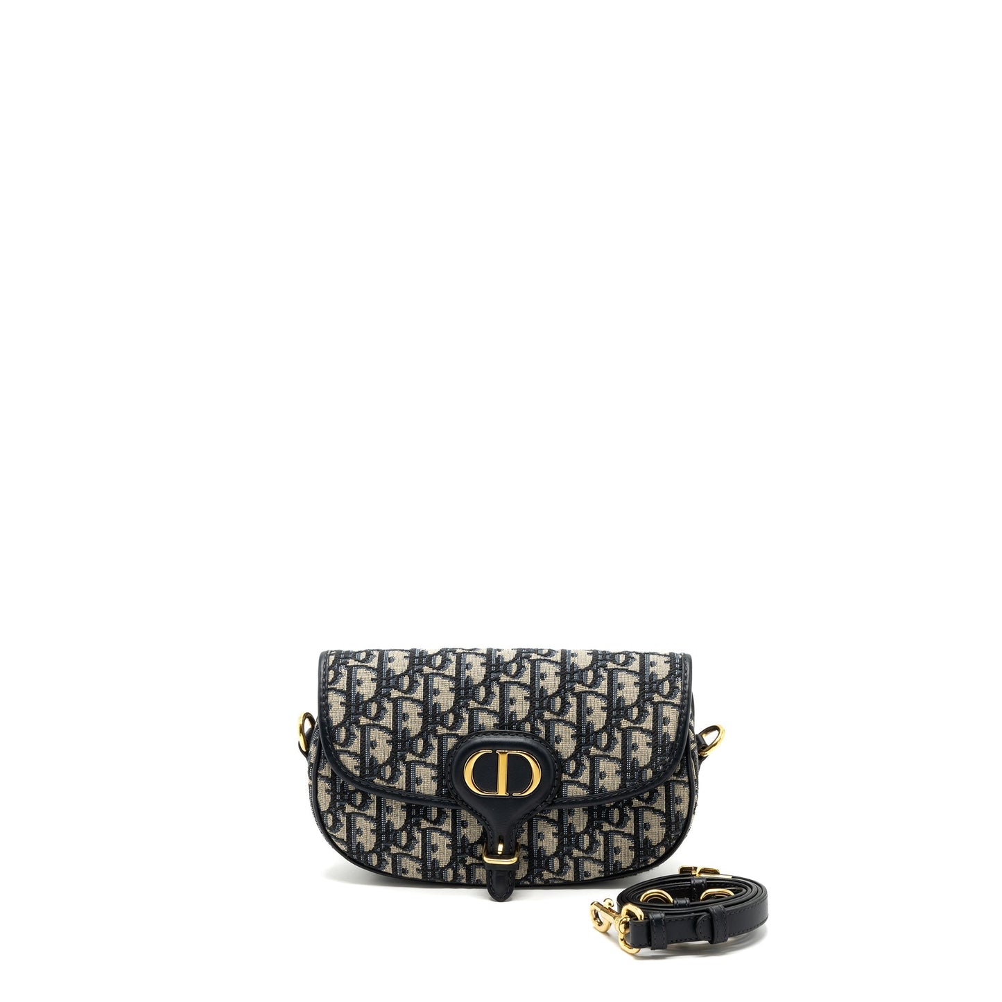 Luxury Dior Bobby East-west Bag Blue Oblique Jacquard GHW