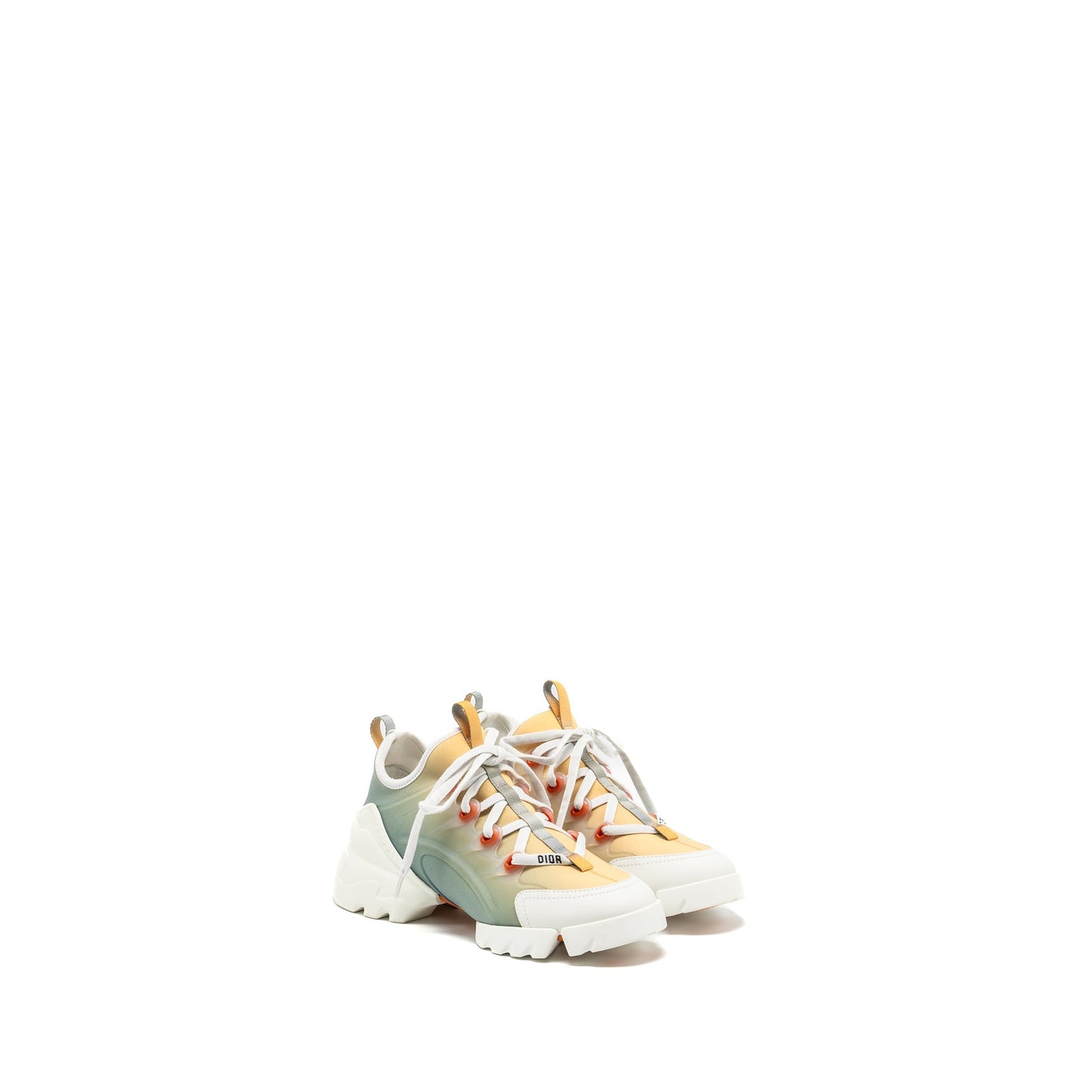 Luxury Dior Size 35 D-Connect Sneaker Luxury Dioraura Print Water Grey