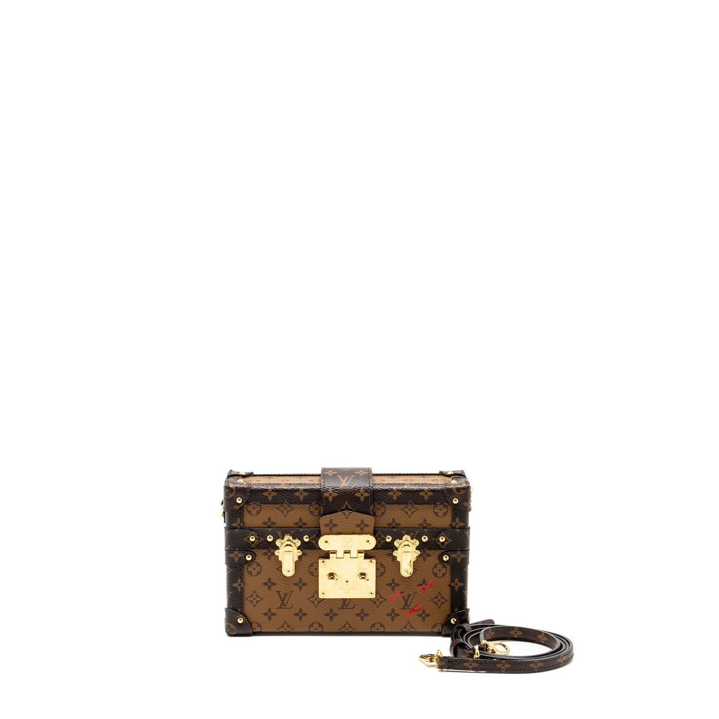 Louis Vuitton Petite Malle monogram reverse canvas GHW