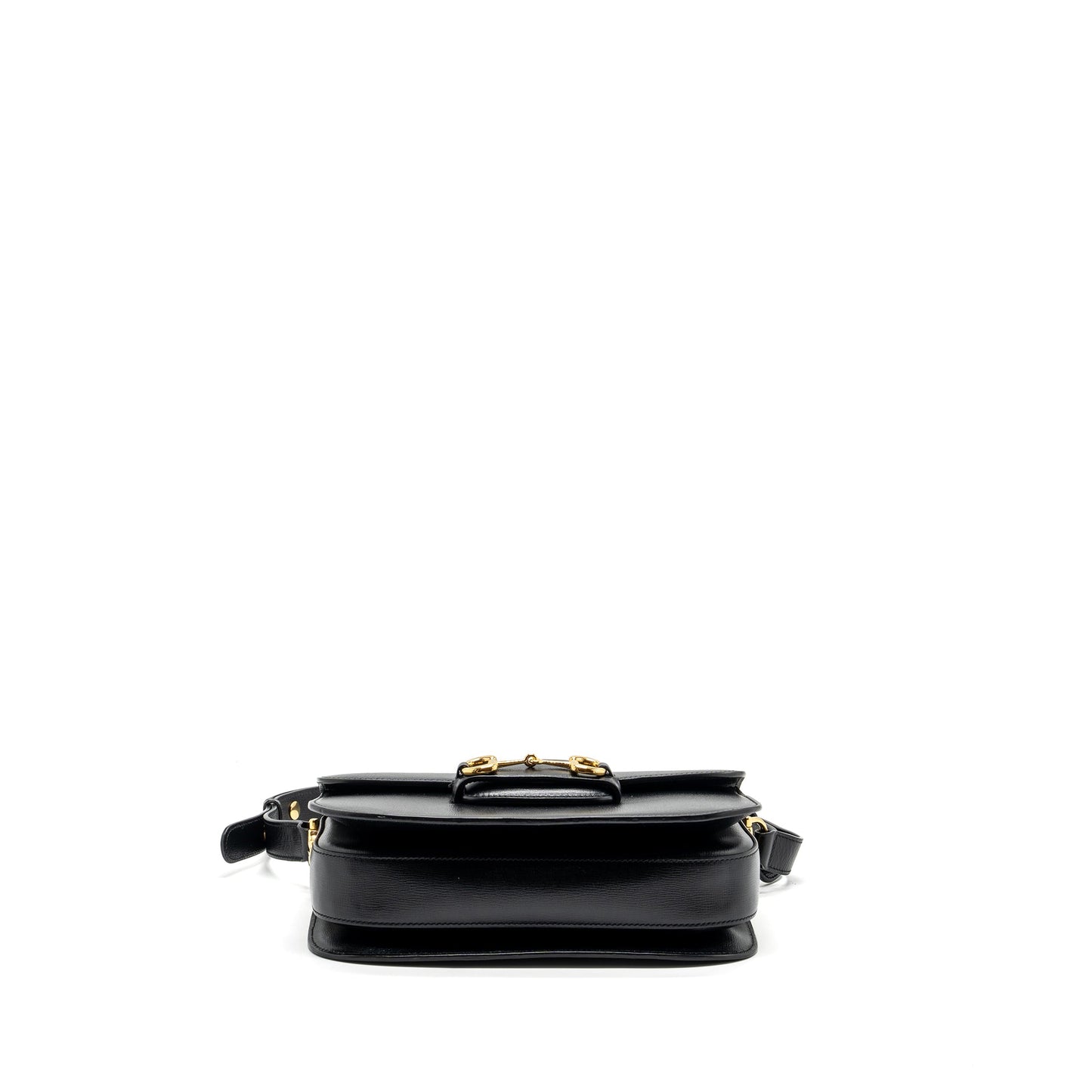 Gucci Horsebit 1955 Shoulder Bag Leather Black GHW