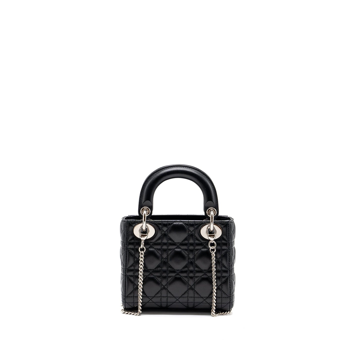Luxury Dior Mini Lady Luxury Dior Lambskin Black SHW