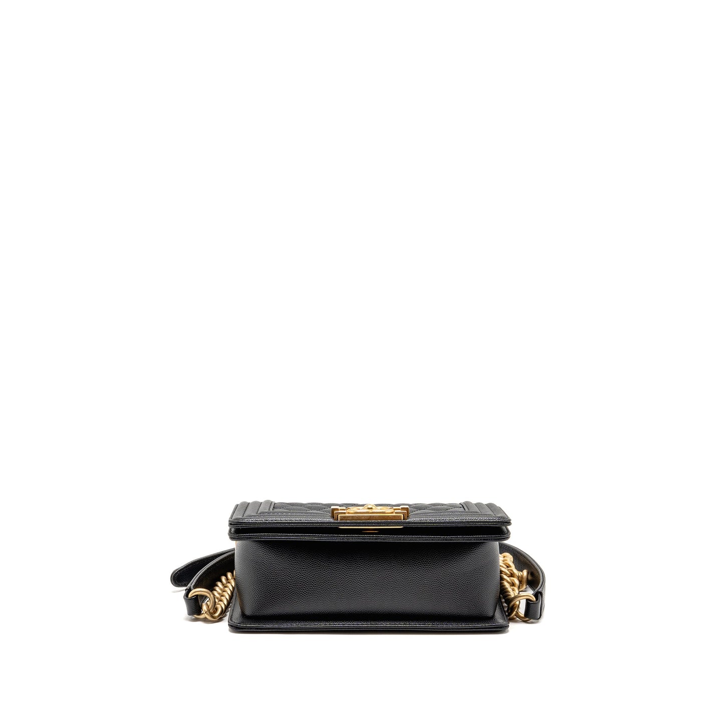Chanel small boy bag caviar black GHW (microchip)