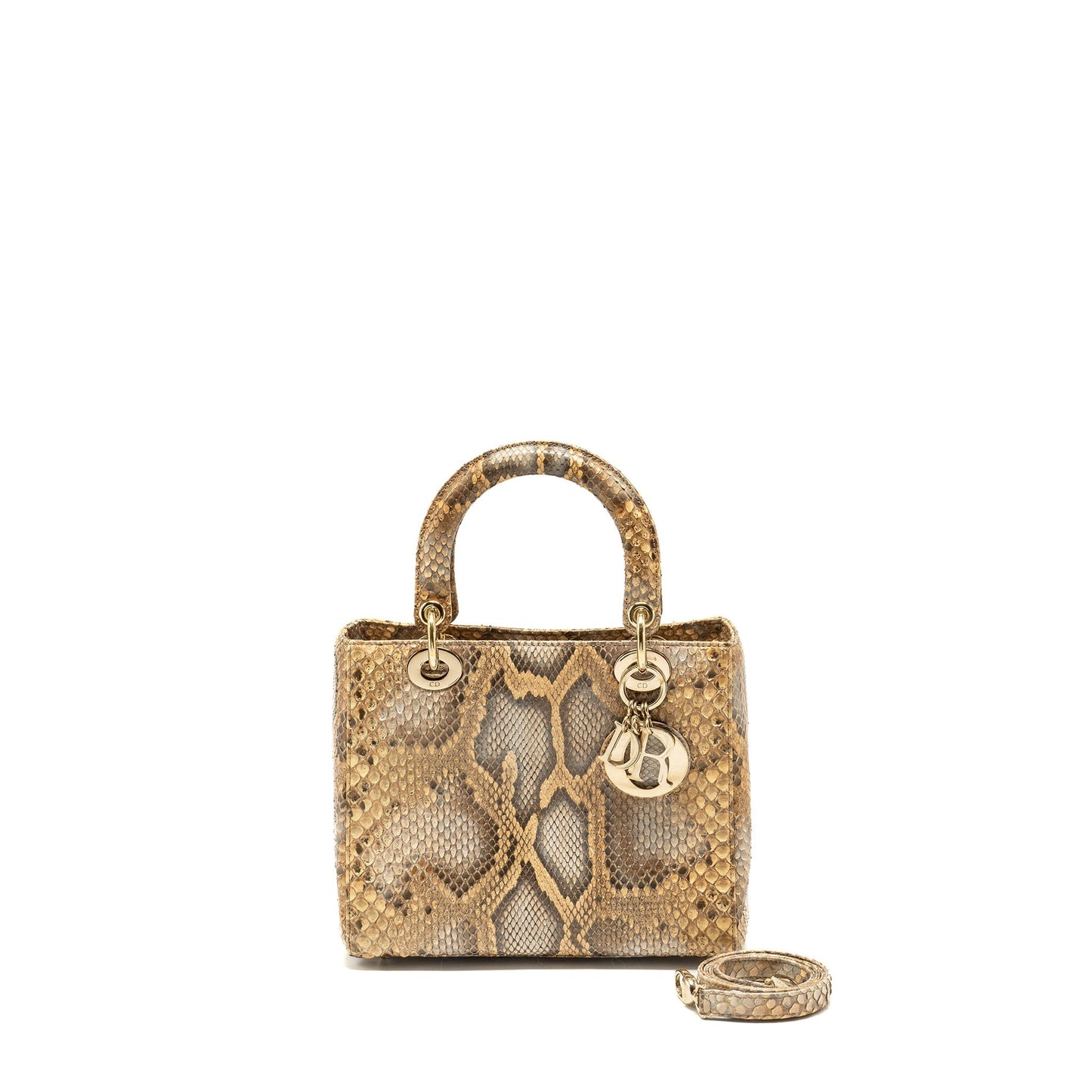 Luxury Dior Medium Lady Luxury Dior Python Multicolour LGHW
