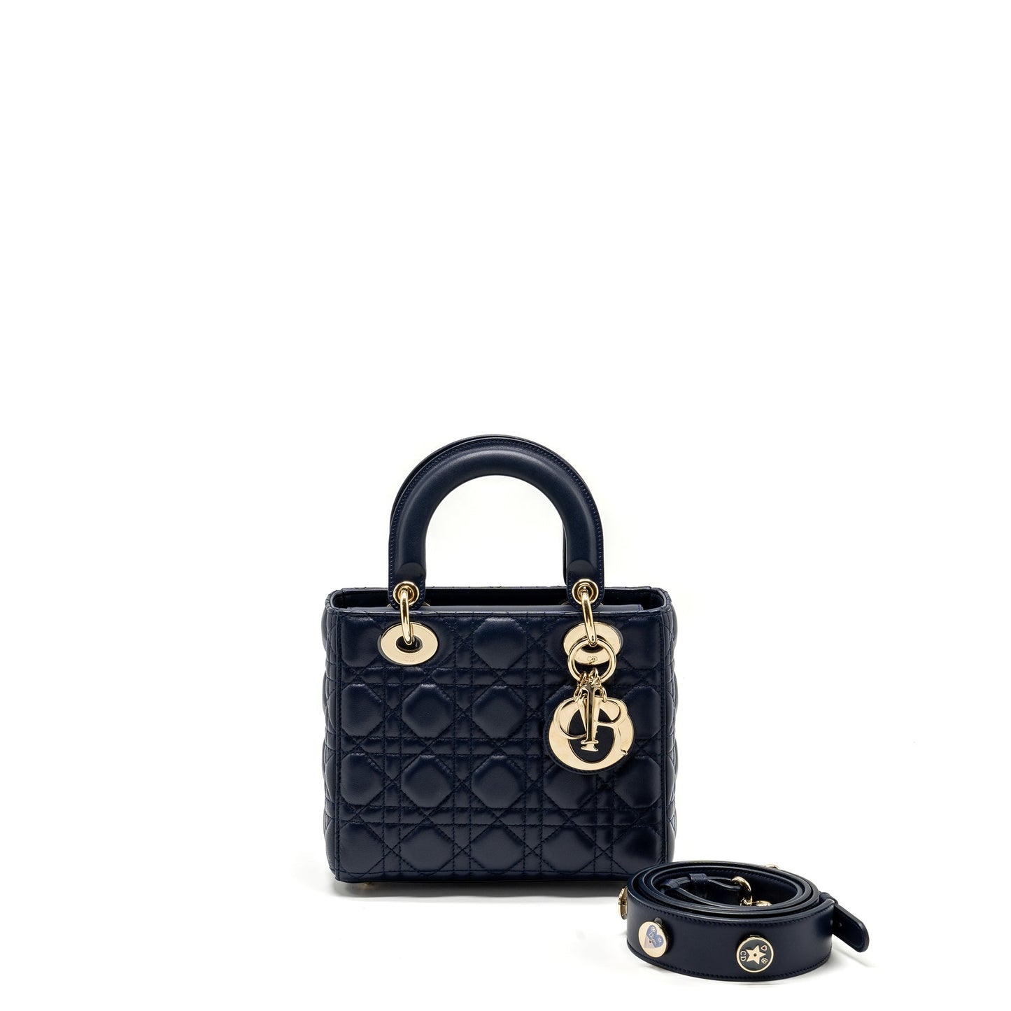Luxury Dior Small My abc lady Luxury Dior lambskin navy LGHW
