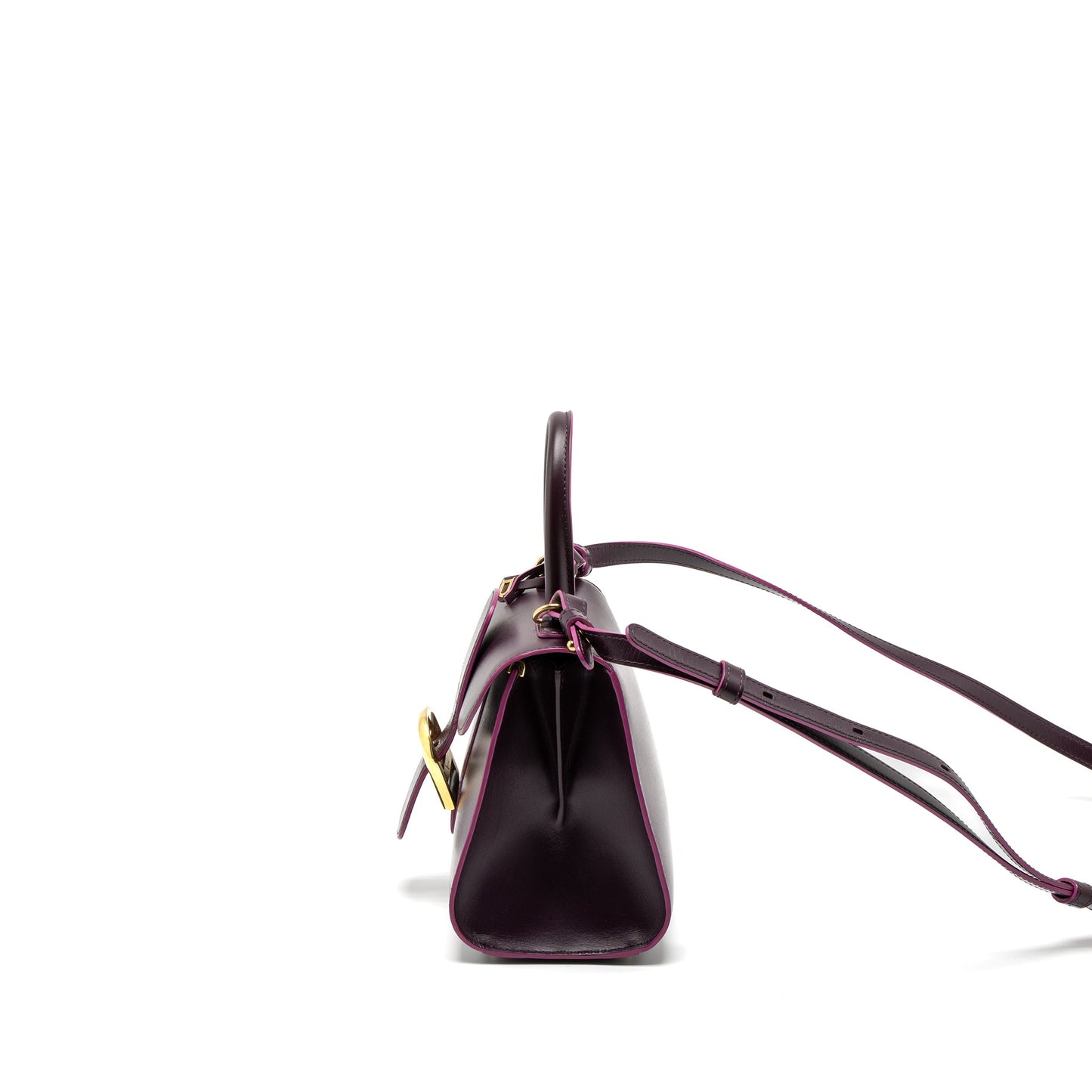 Delvaux Mini Brilliant Box Calfskin Purple GHW