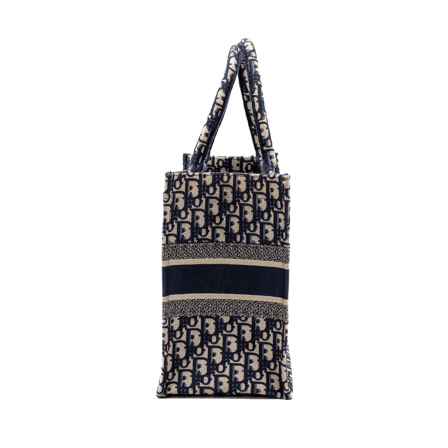 Luxury Dior Medium Book Tote Blue Luxury Dior Oblique Embroidery
