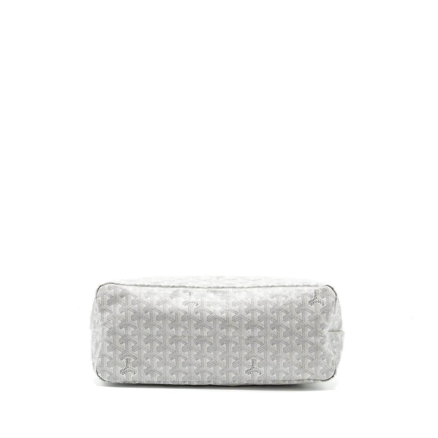 Goyard Boheme Hobo Bag Goyardline Canvas/Calfskin White SHW