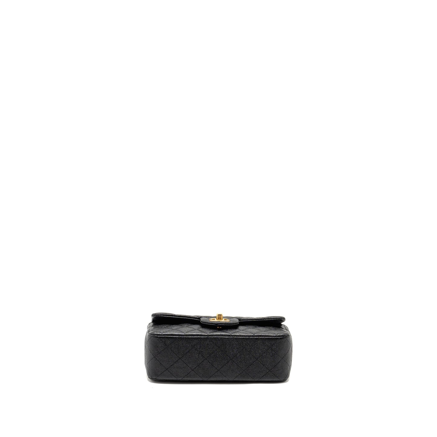 Chanel Top Handle Mini Rectangular Flap Bag Caviar BLACK GHW