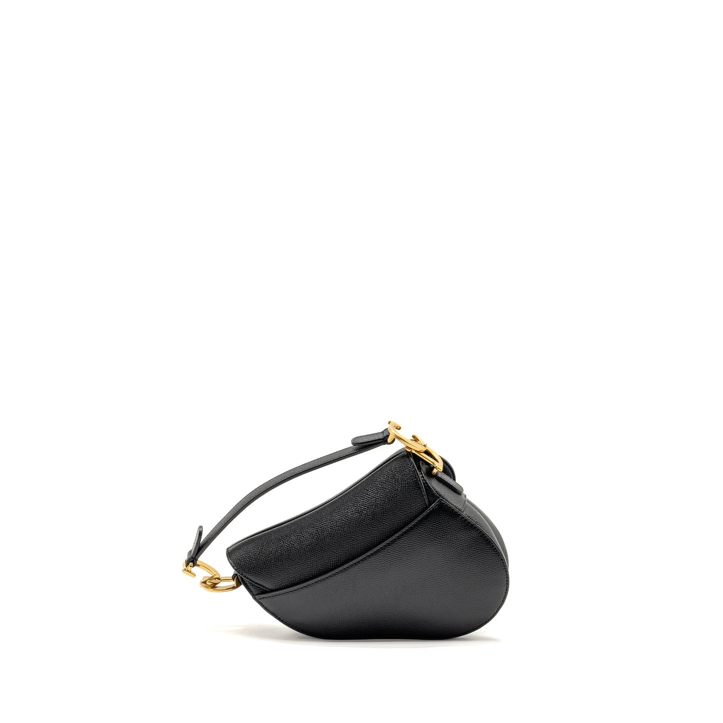 Luxury Dior Mini Saddle Bag Calfskin Black GHW