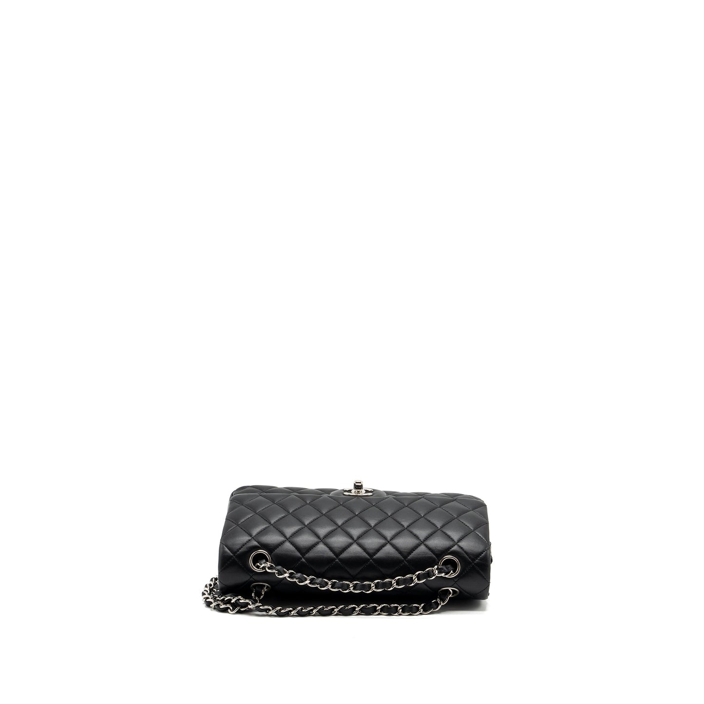 Chanel Medium Classic Double Flap Bag Lambskin Black SHW