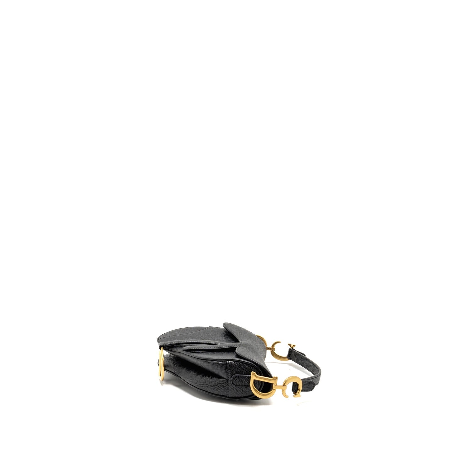 Luxury Dior Mini Saddle Bag Calfskin Black GHW