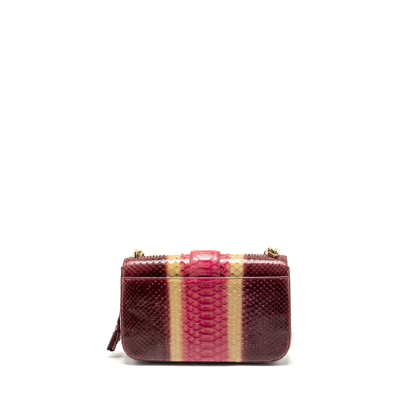 Luxury Dior Miss Luxury Dior Medium Flap Bag Python Multicolour GHW