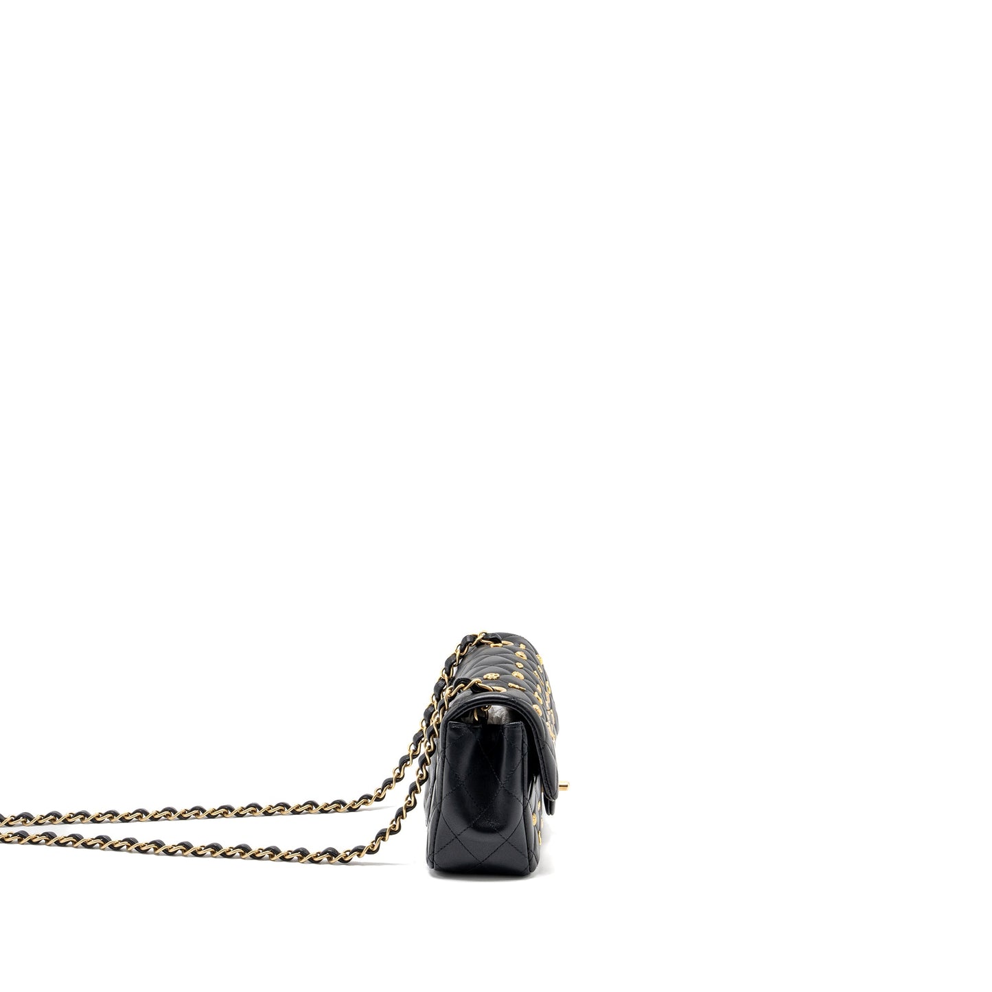 Chanel Egyptian Amulet Mini Rectangular Flap Bag Lambskin Black GHW