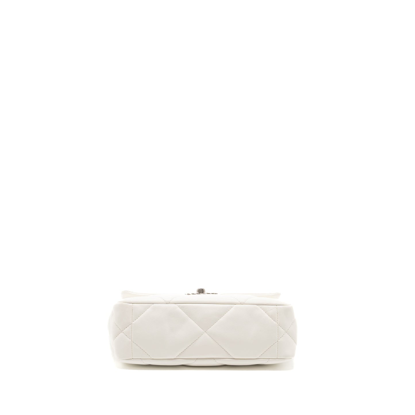 Chanel Small 19 Bag Lambskin White Multicolour Hardware (Microchip)
