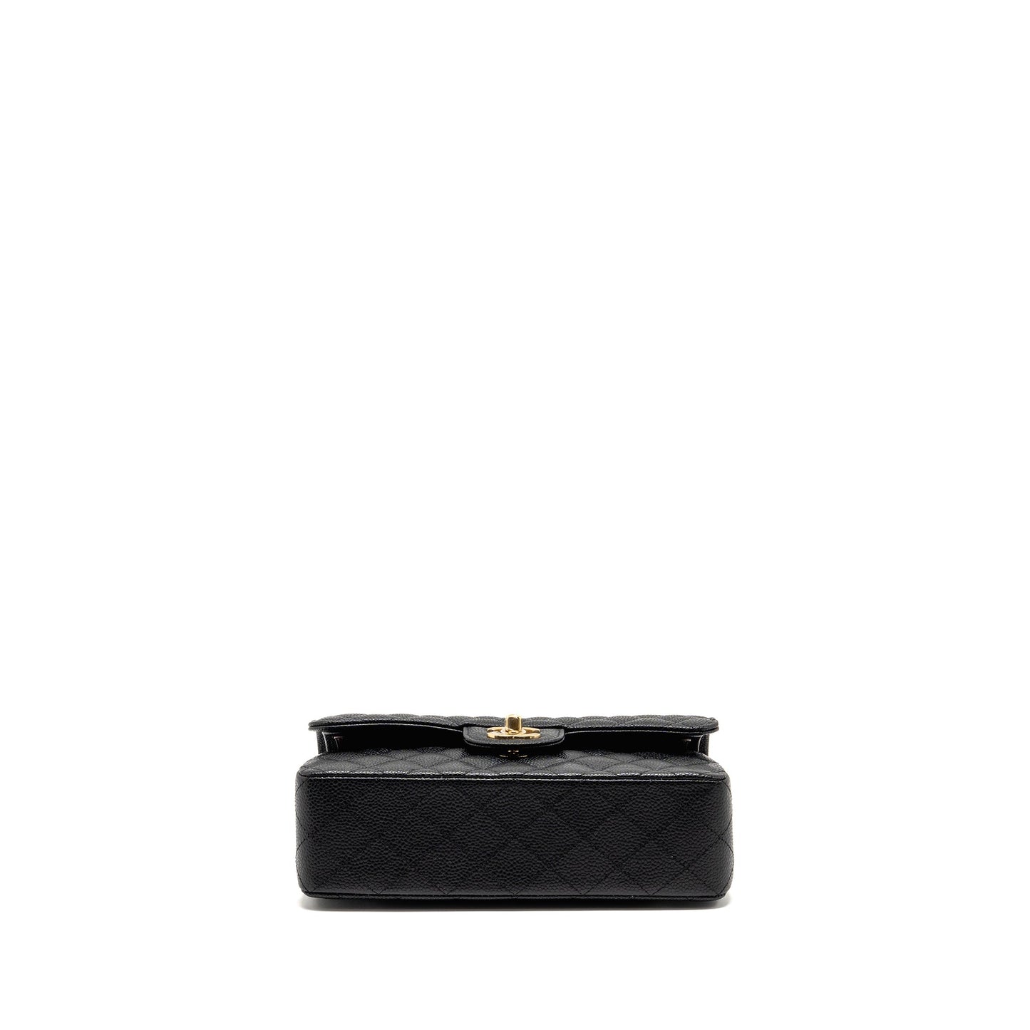Chanel Small Classic Double flap bag caviar black GHW (microchip)