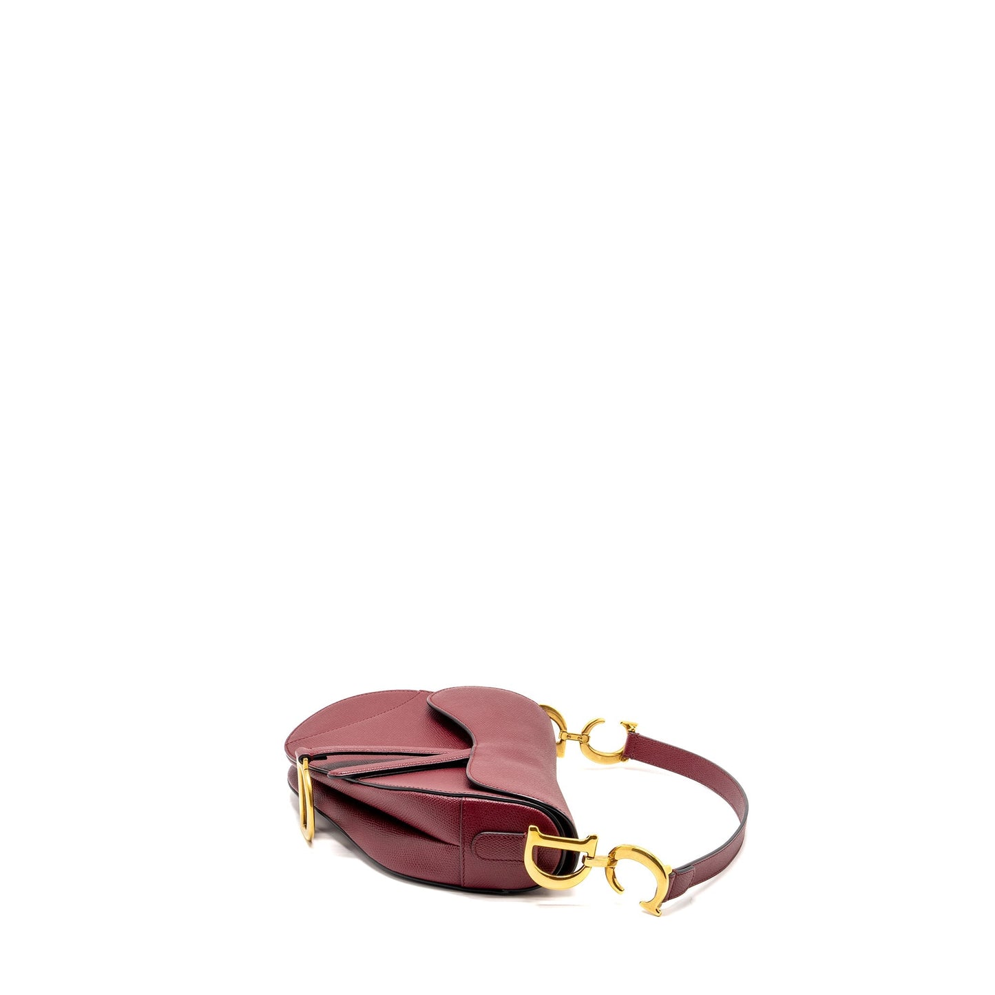 Luxury Dior Medium Saddle Bag Calfskin Red GHW
