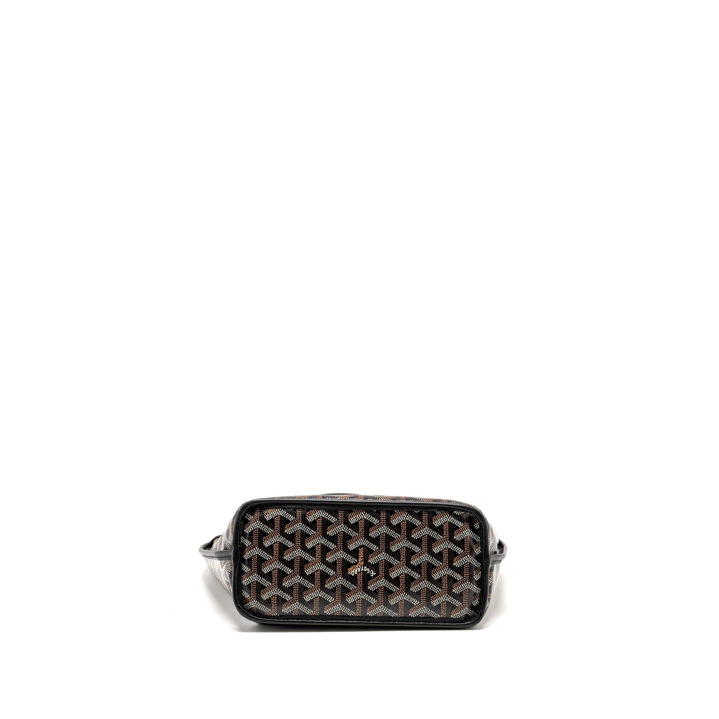 Goyard Mini Anjou Tote Goyardine Canvas / Calfskin Black SHW