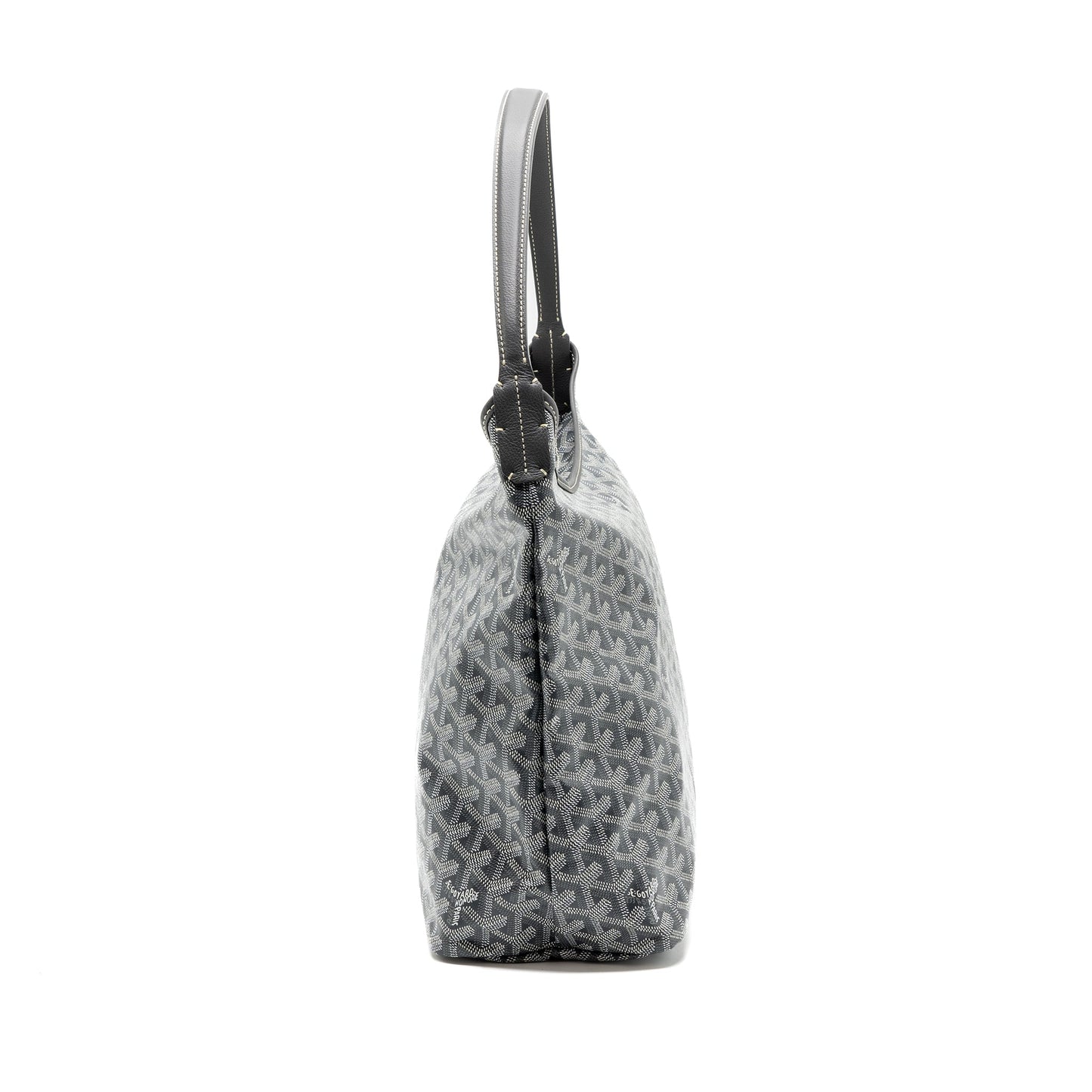 Goyard Boheme Hobo Pm Goyardine Canvas Gris SHW