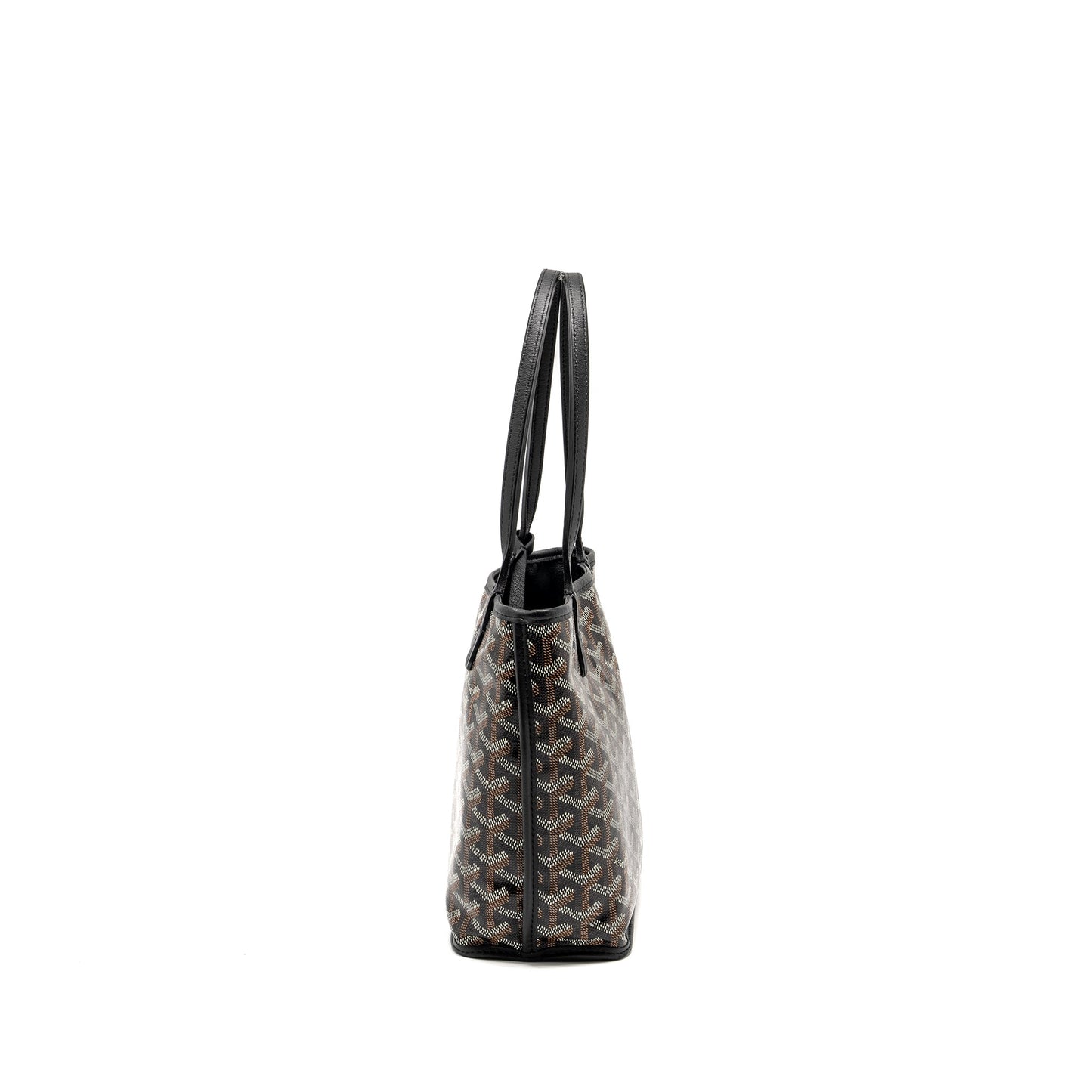 Goyard Mini Anjou Tote Goyardine Canvas / Calfskin Black SHW