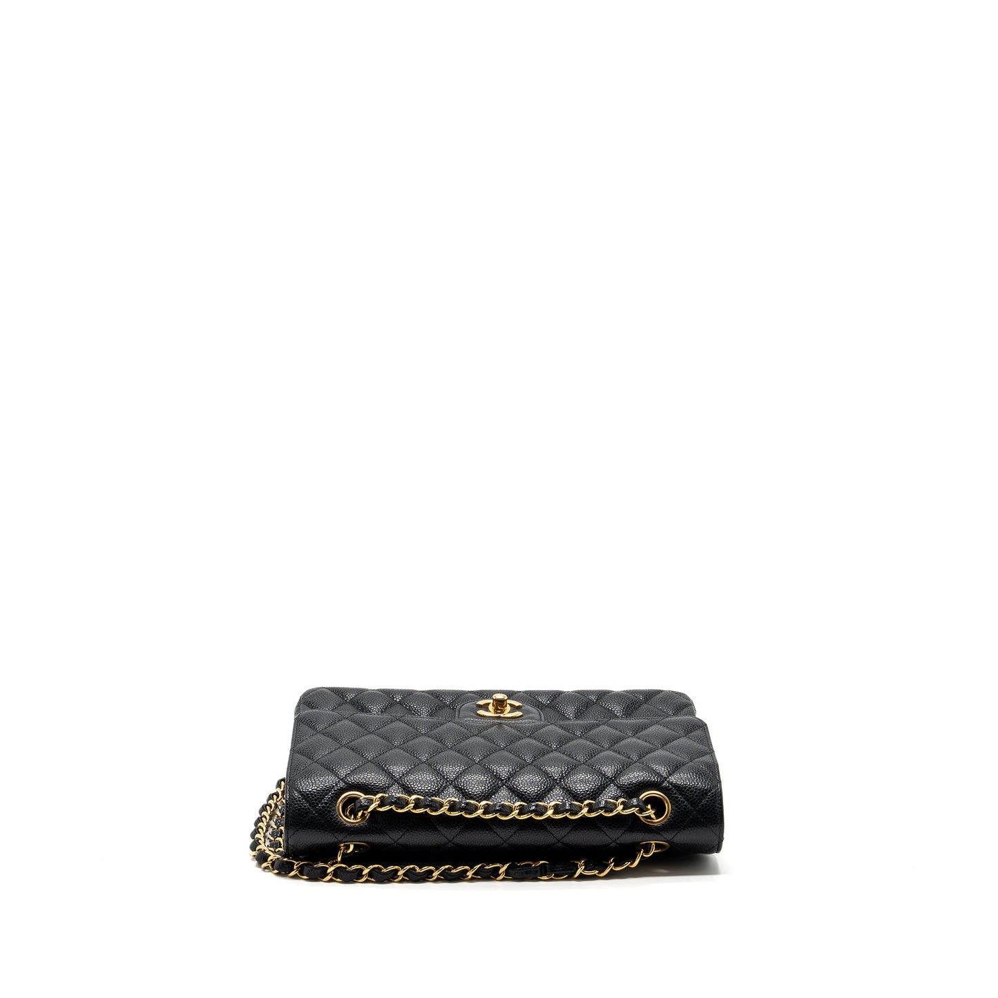 Chanel medium classic double flap bag caviar GHW
