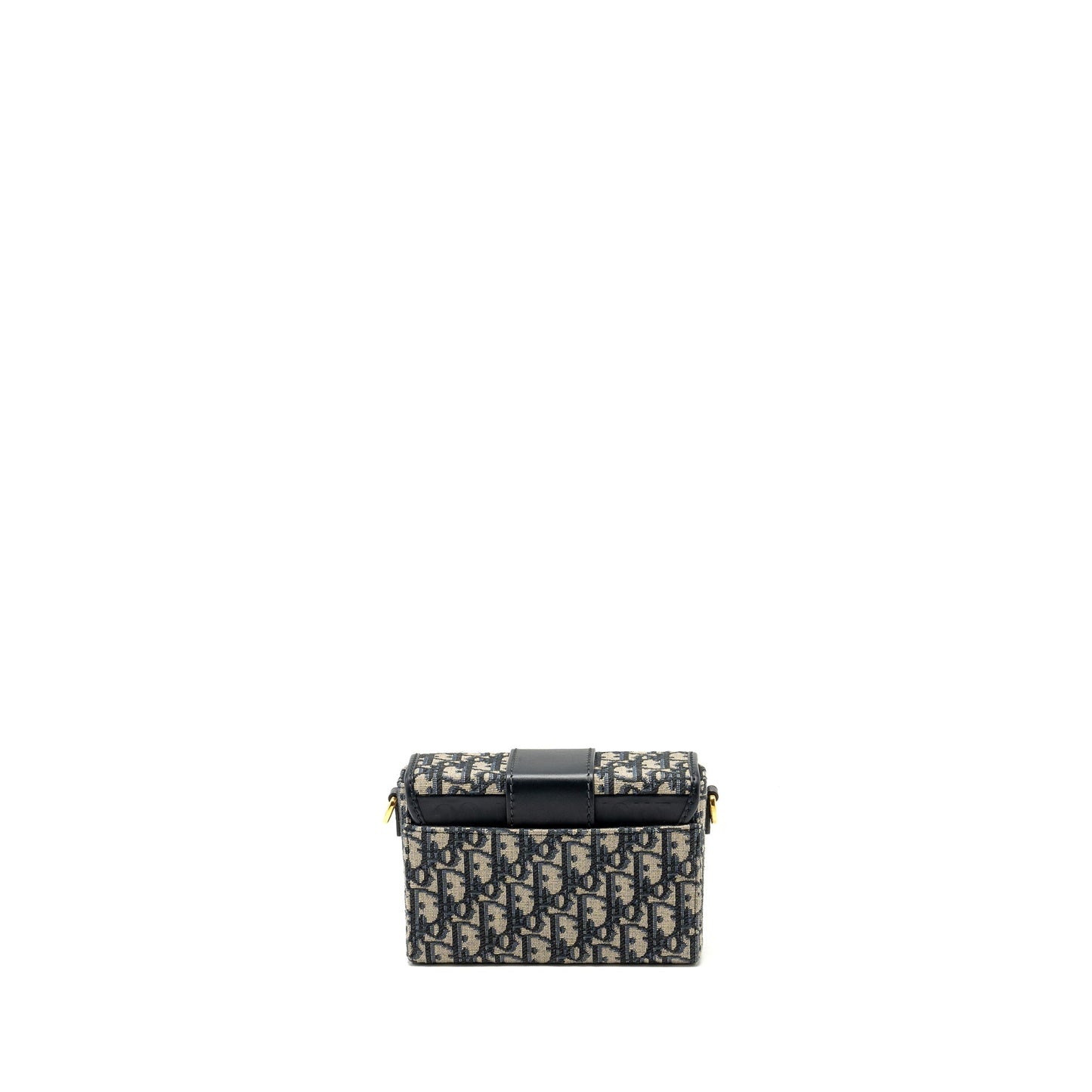 Luxury Dior 30 Montaigne Box Blue Oblique Jacquard GHW