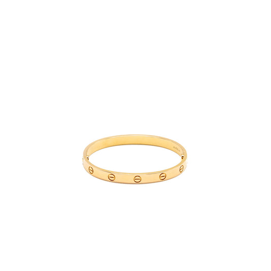 Cartier size 17 love bracelet rose gold