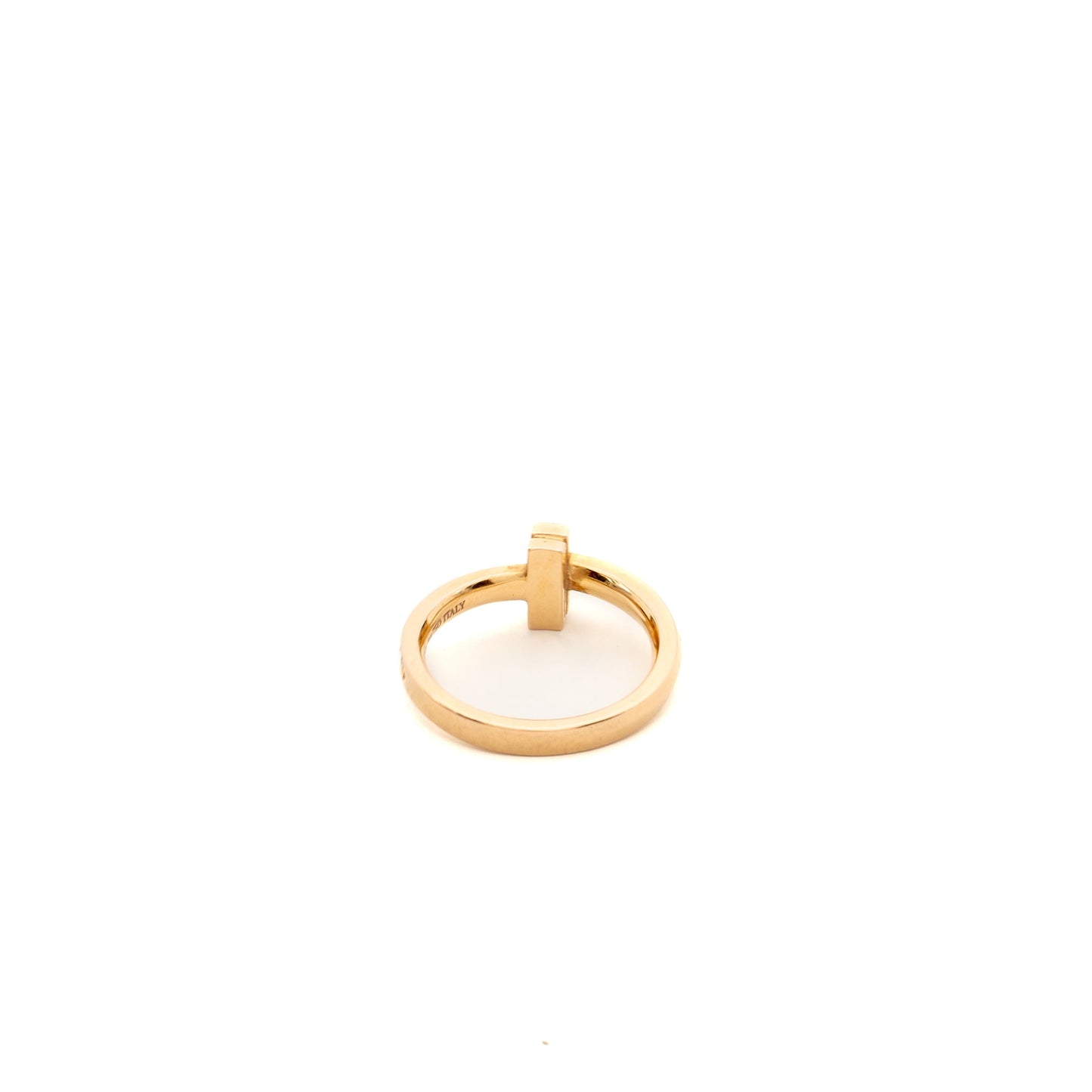 Tiffany Size 4.5 Tiffany T T1 Ring 18K rose gold with diamonds