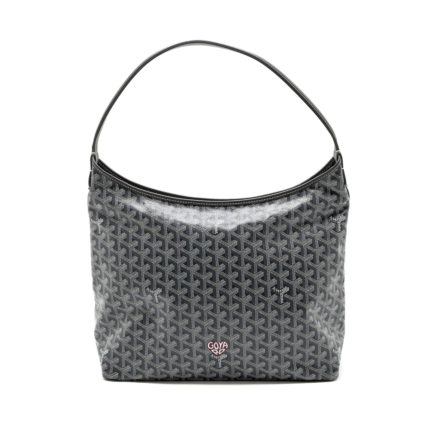 Goyard Boheme Hobo Pm Goyardine Canvas Gris SHW
