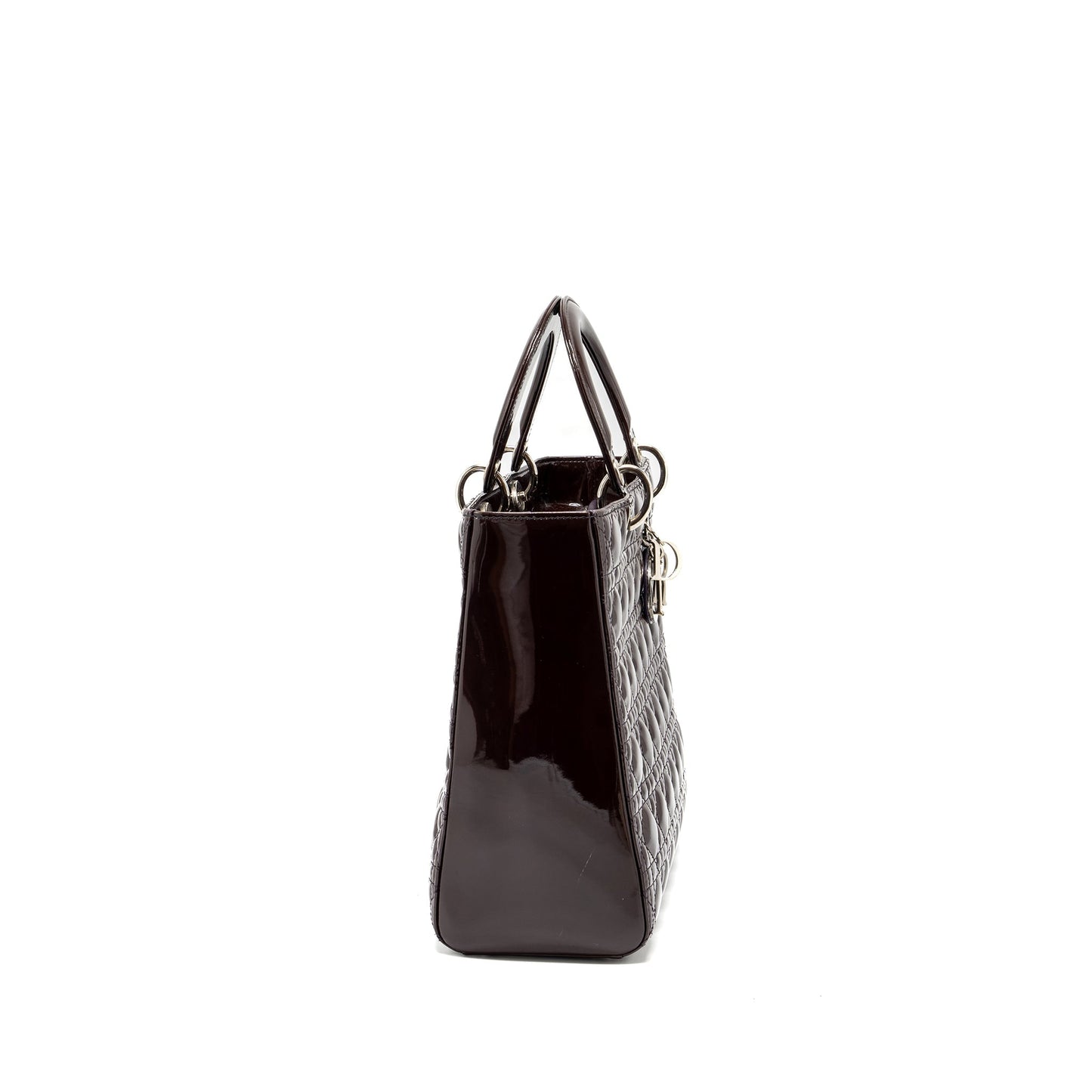 Luxury Dior large lady Luxury Dior patent burgundy SHW