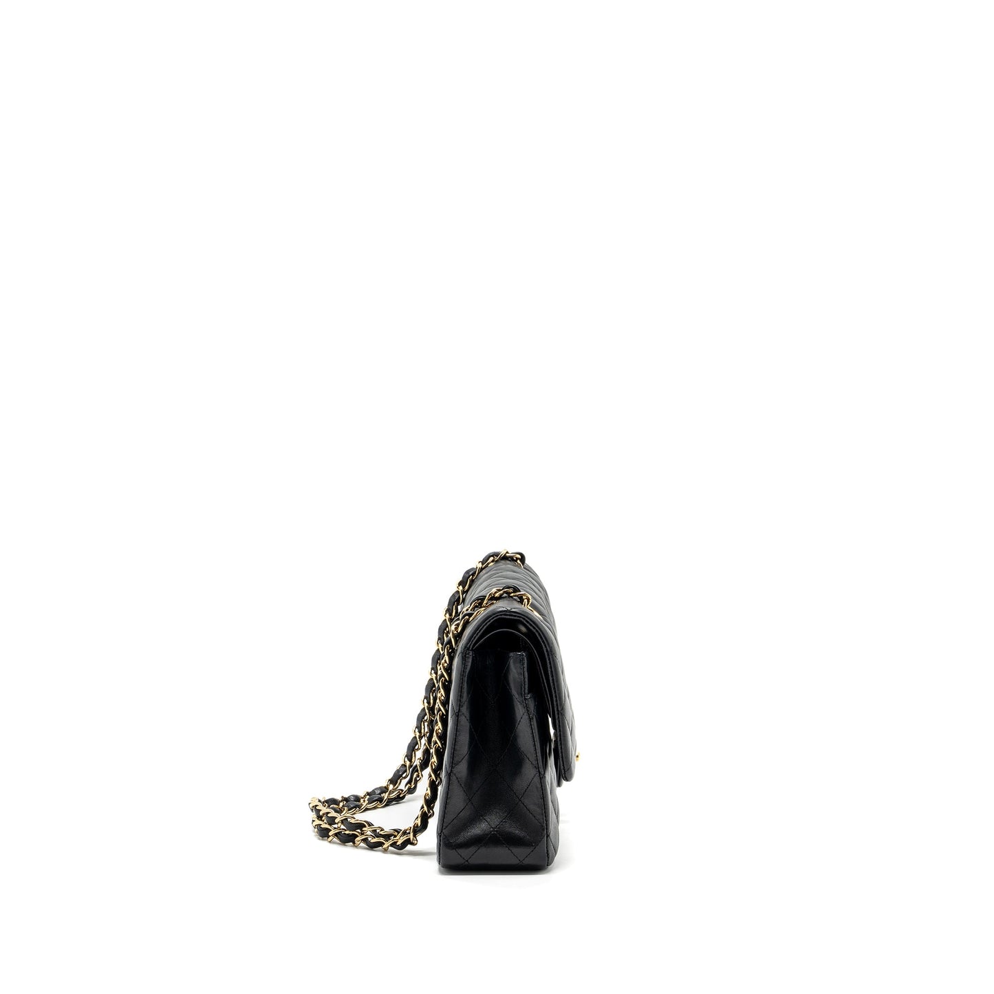 Chanel Medium Classic Double Flap Bag Lambskin Black GHW
