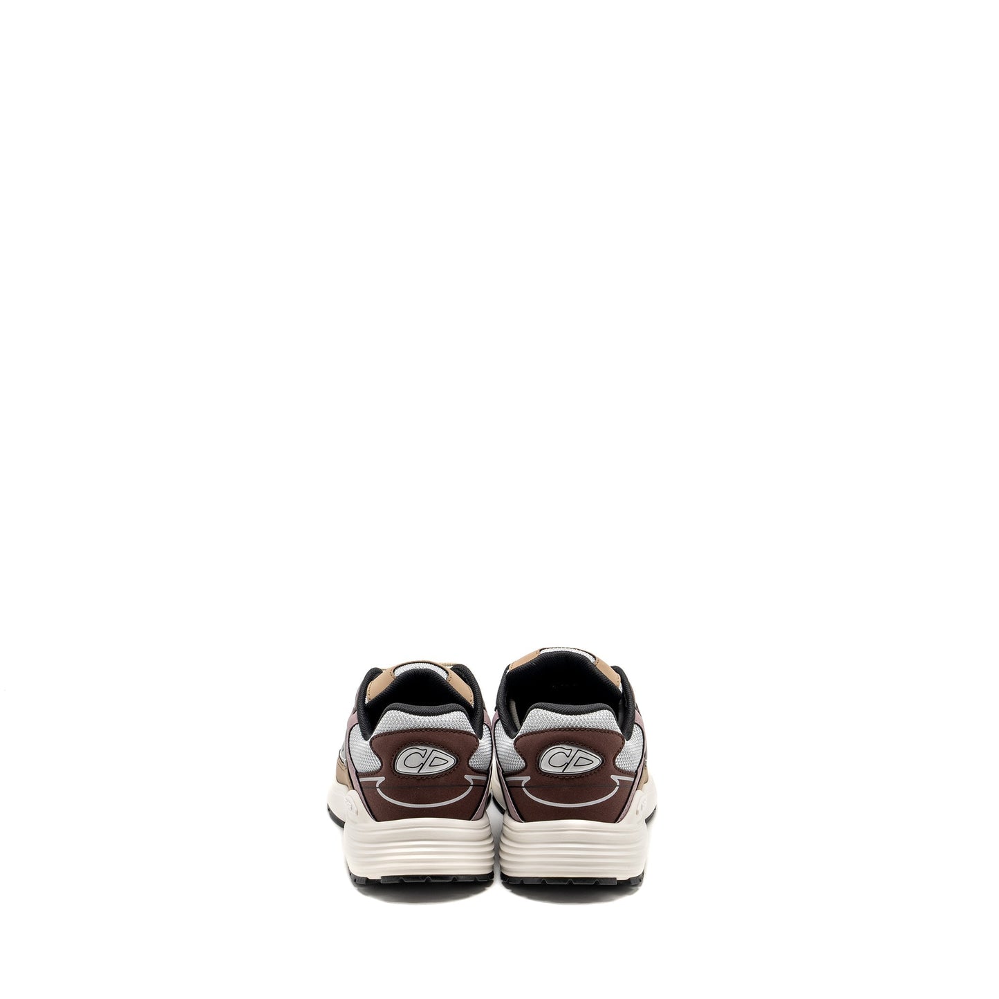 Luxury Dior Size 40 B30 Low Trainers Technical Mesh/Calfskin Grey/Brown