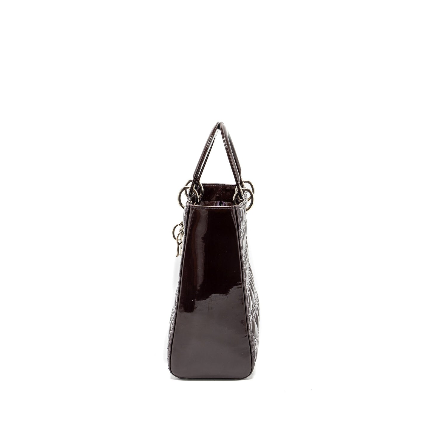 Luxury Dior large lady Luxury Dior patent burgundy SHW