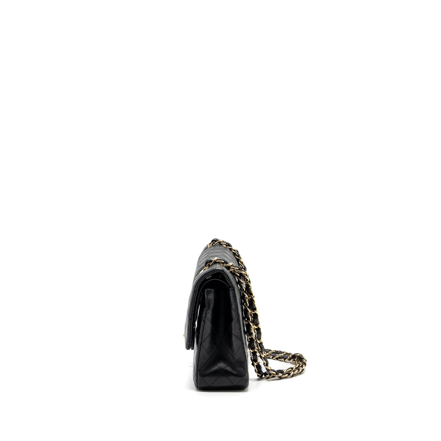 Chanel Medium Classic Double Flap Bag Lambskin Black GHW