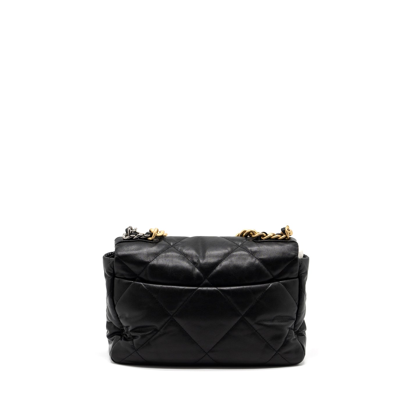 Chanel Medium 19 Bag Goatskin Black Multicolour Hardware