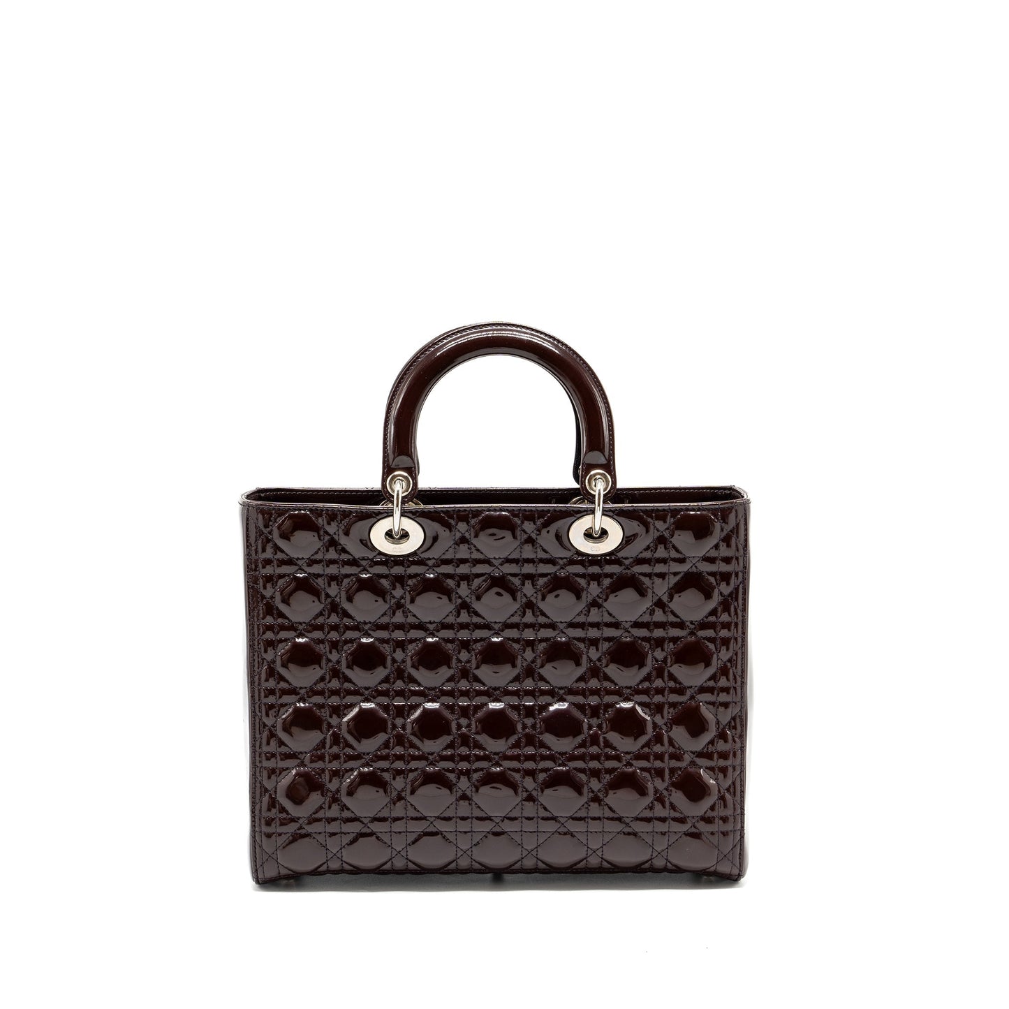 Luxury Dior large lady Luxury Dior patent burgundy SHW