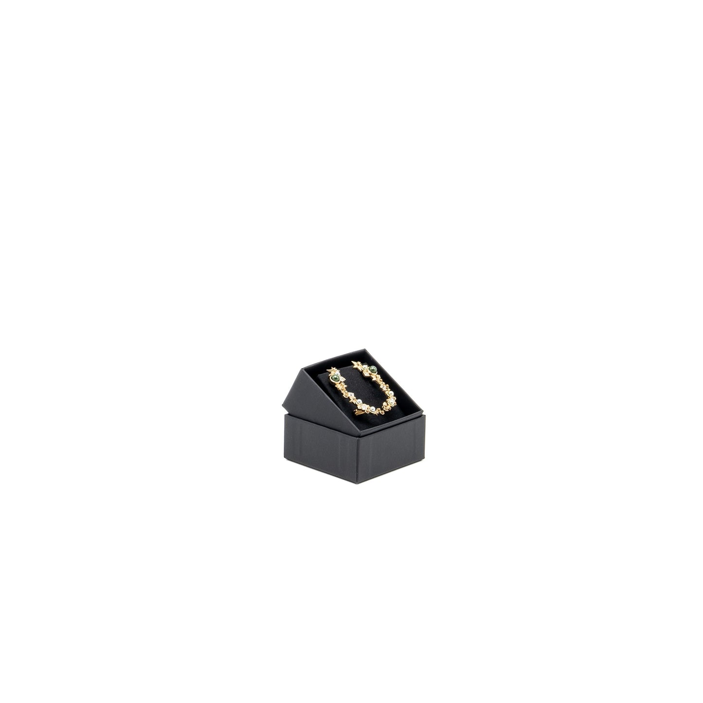 Chanel Star CC Logo Ear Clips Crystal/Pearl/Gold Tone