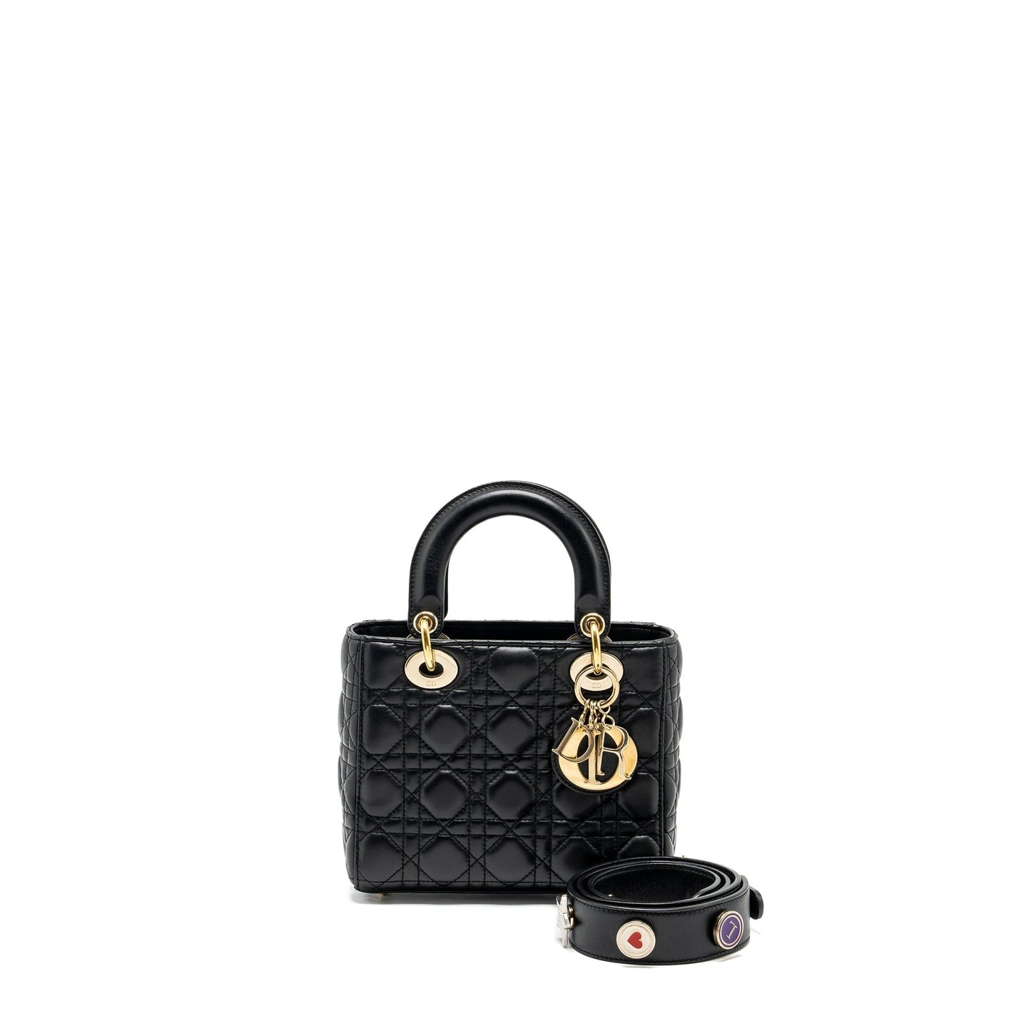 Luxury Dior Small My ABC Lady Luxury Dior Lambskin Black GHW