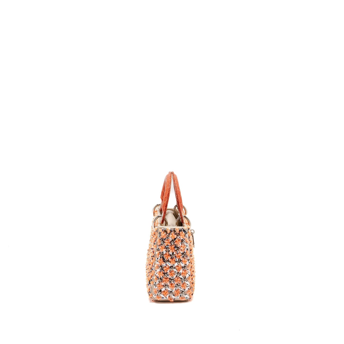 Luxury Dior Mini Lady Luxury Dior limited edition velvet / alligator / sequin light pink SHW