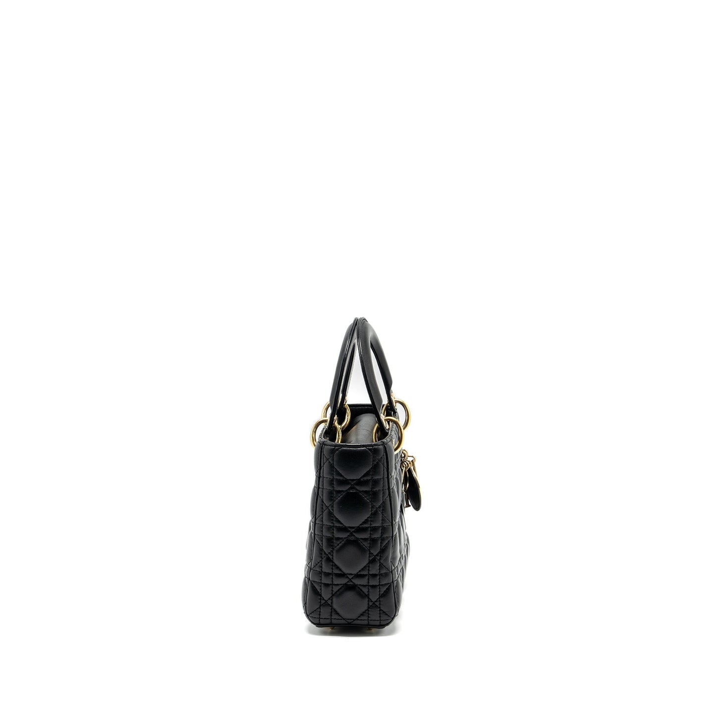 Luxury Dior Small My ABC Lady Luxury Dior Lambskin Black GHW