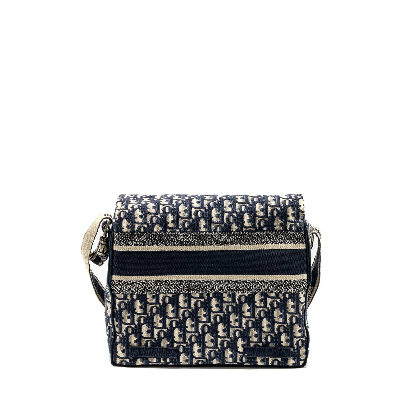 Luxury Dior Luxury Diorcamp messenger bag blue oblique embroidery SHW