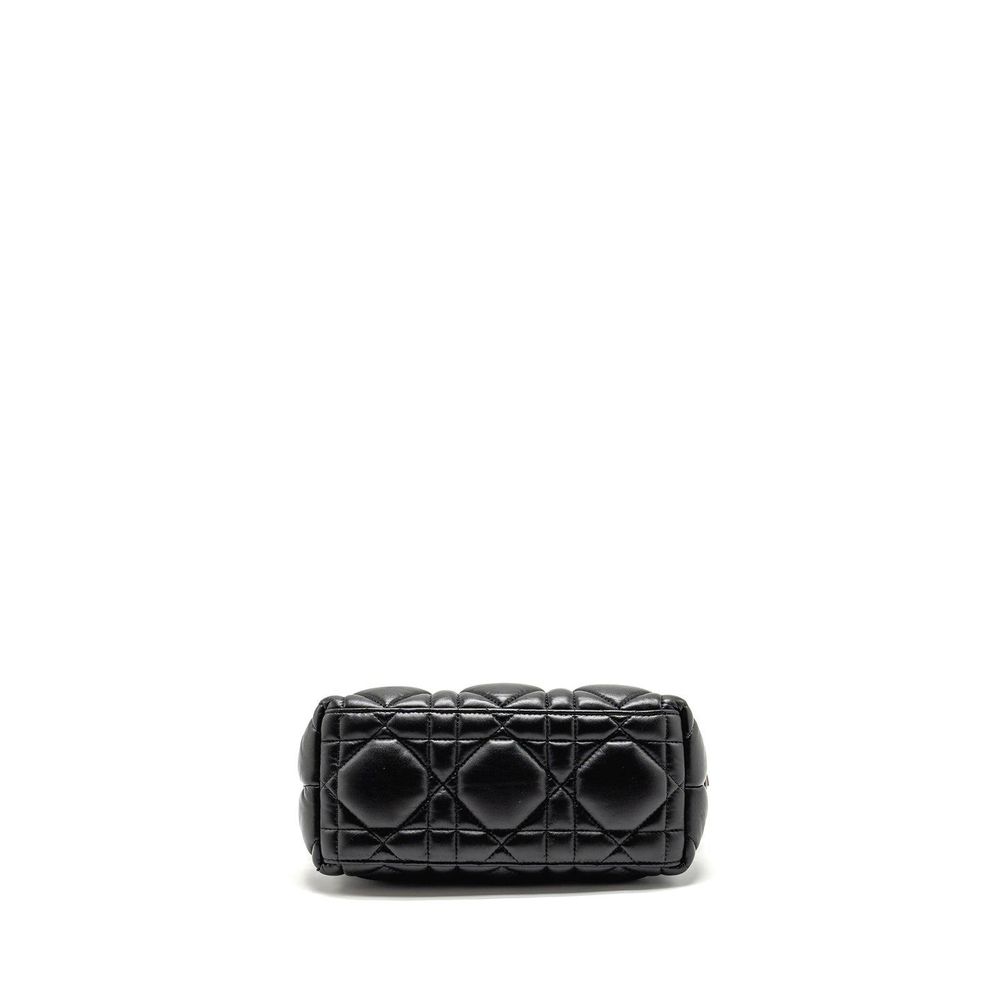 Dior Medium Diortravel Nomad Pouch Macrocannage Calfskin Black SHW