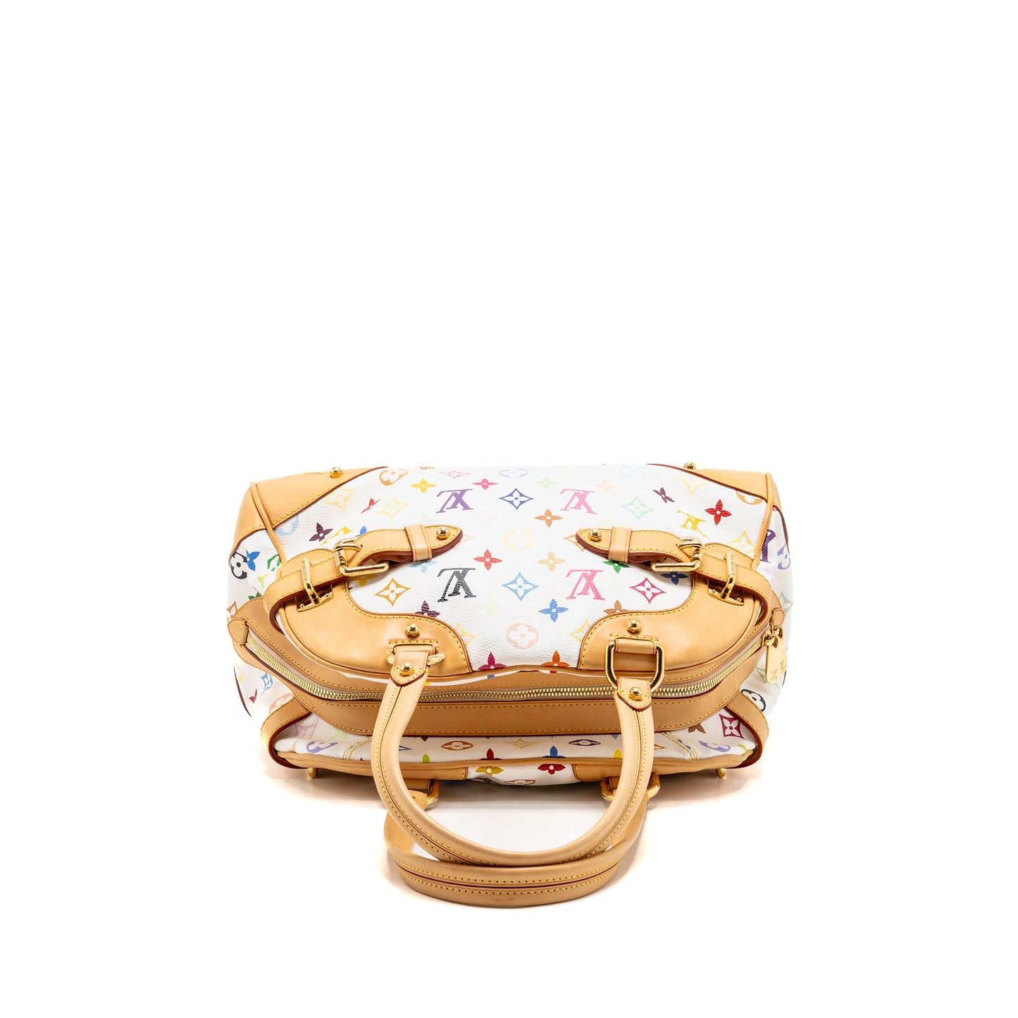 Louis Vuitton Claudia Tote Bag White/Multicoloured Monogram Canvas GHW
