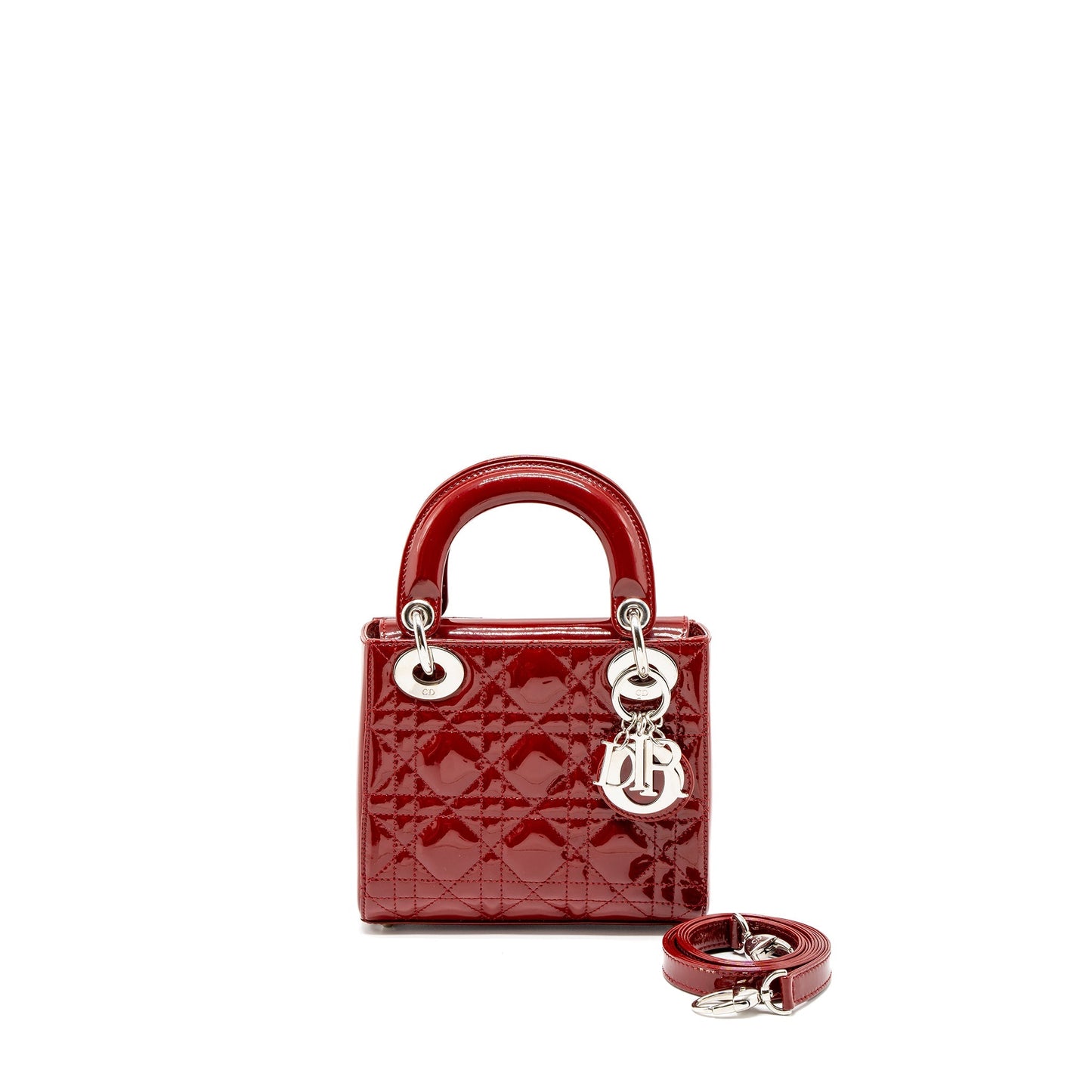 Luxury Dior Mini Lady Luxury Dior Patent Red SHW