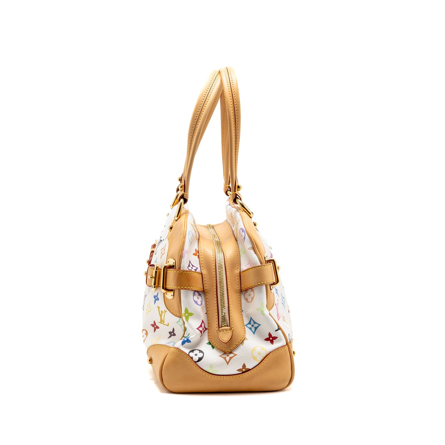 Louis Vuitton Claudia Tote Bag White/Multicoloured Monogram Canvas GHW