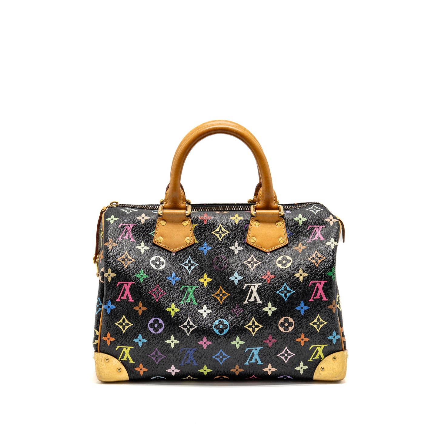 Louis Vuitton x Takashi Murakami  Speedy 30 Limited Edition Multicoloured Monogram Canvas Black GHW